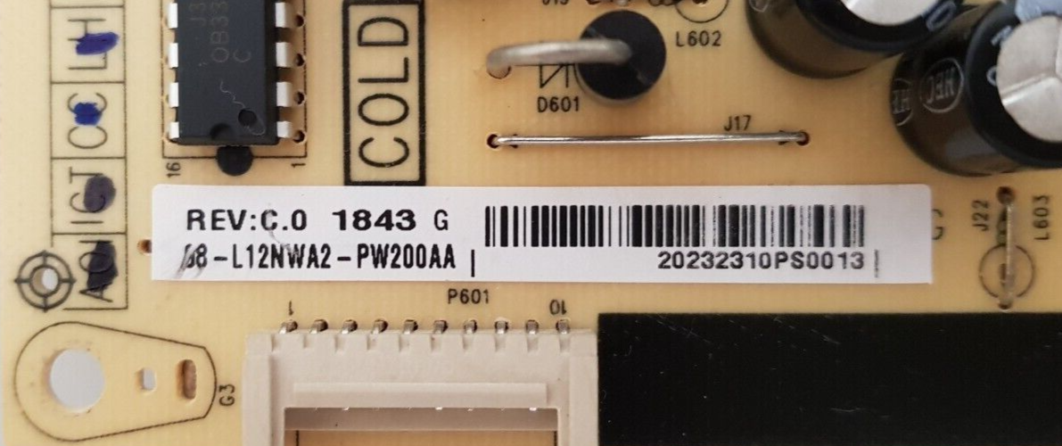 GENUINE TCL 55E18US POWER SUPPLY BOARD 08-L12NWA2-PW200AA