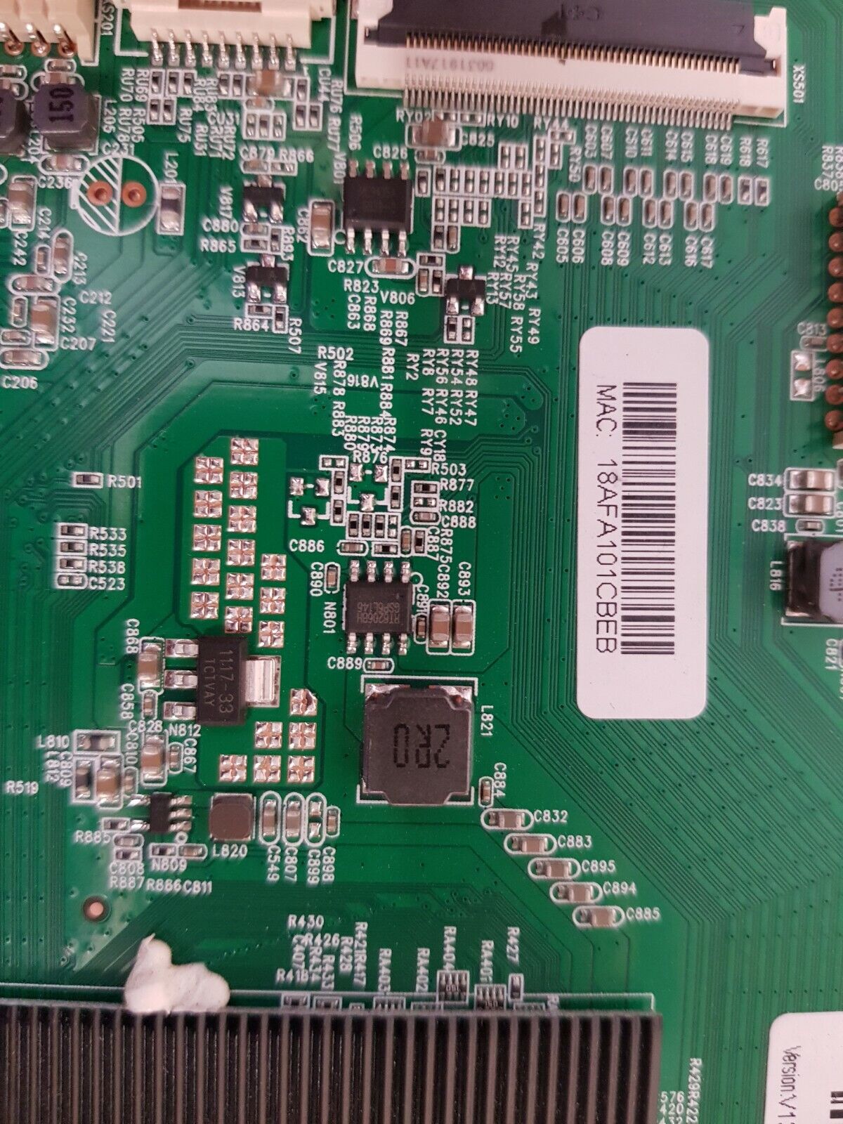 GENUINE BAUHN ATV-50UHDS-0820 MAIN BOARD 35023785 34027535 MAC 18AFA101CBEB