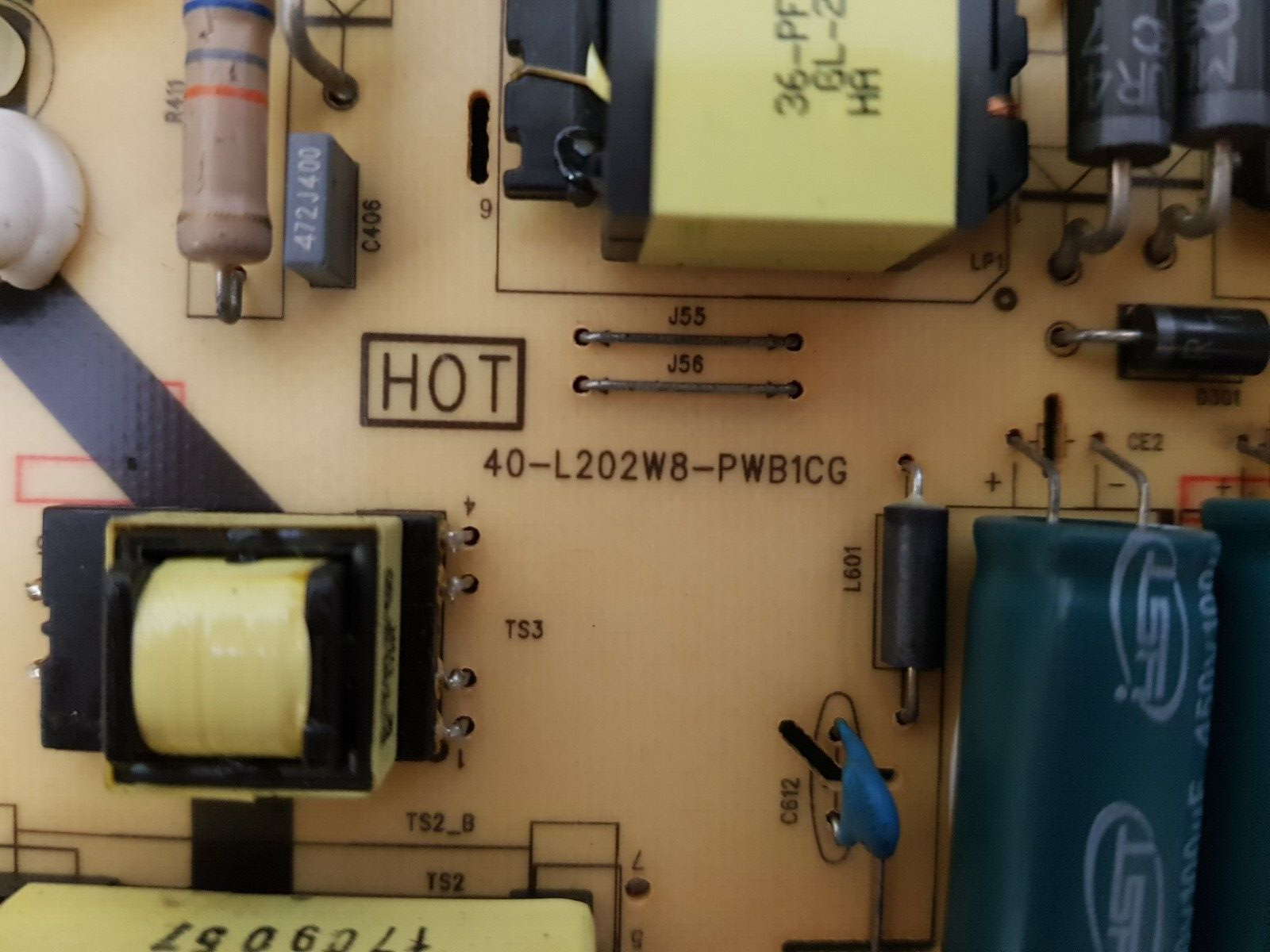 GENUINE TCL 65C2US POWER SUPPLY BOARD 40L202W8-PWB1CG 08-L242W58-PW200AA