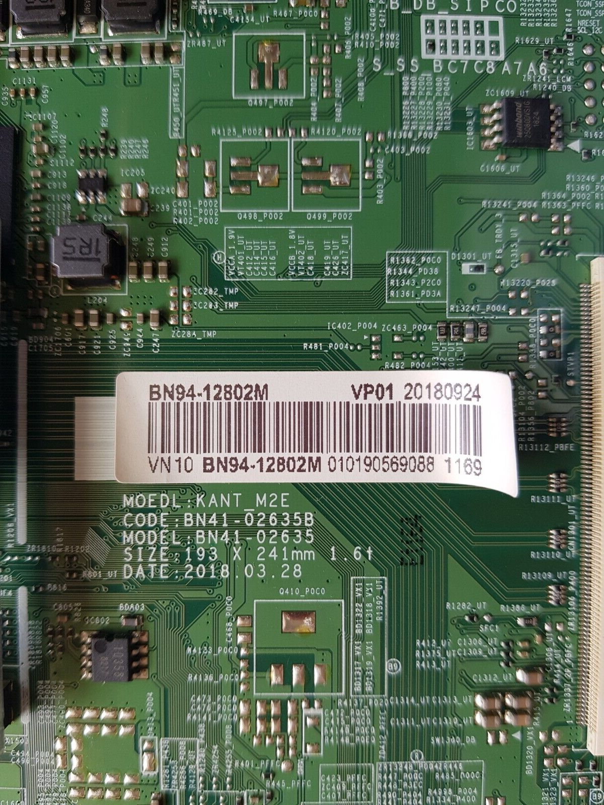 GENUINE SAMSUNG UA55NU7100 (VER-FA01) MAIN BOARD BN94-12802M BN41-02635A