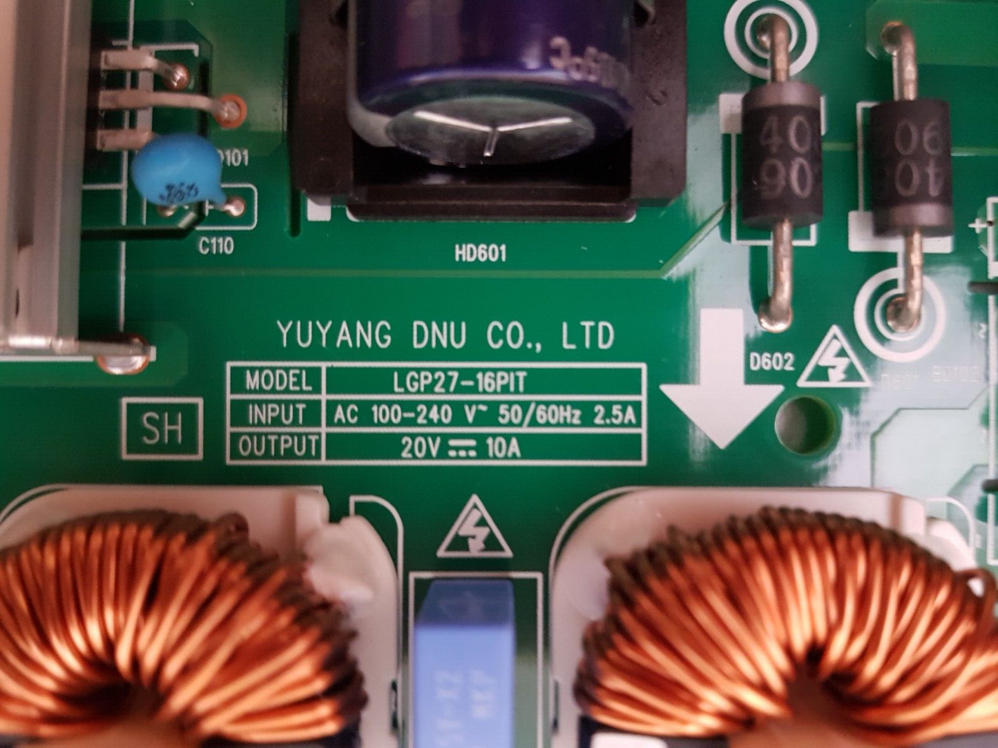 GENUINE LG 49WL95C MONITOR POWER SUPPLY BOARD LGP27-16PIT EAY64509202