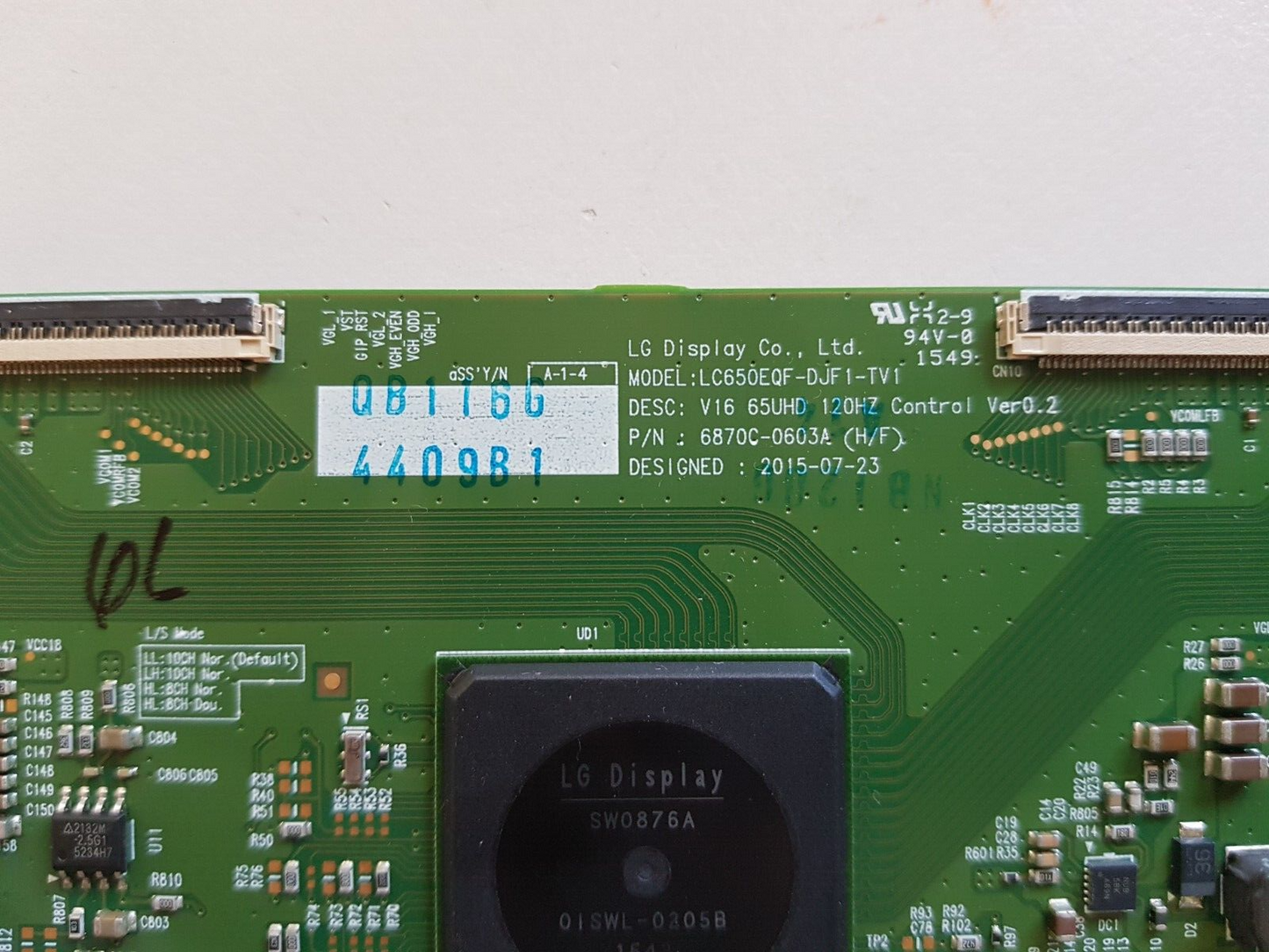 GENUINE LG 65UH7700 T-CON BOARD 6870C-0603A 6871L-4409B