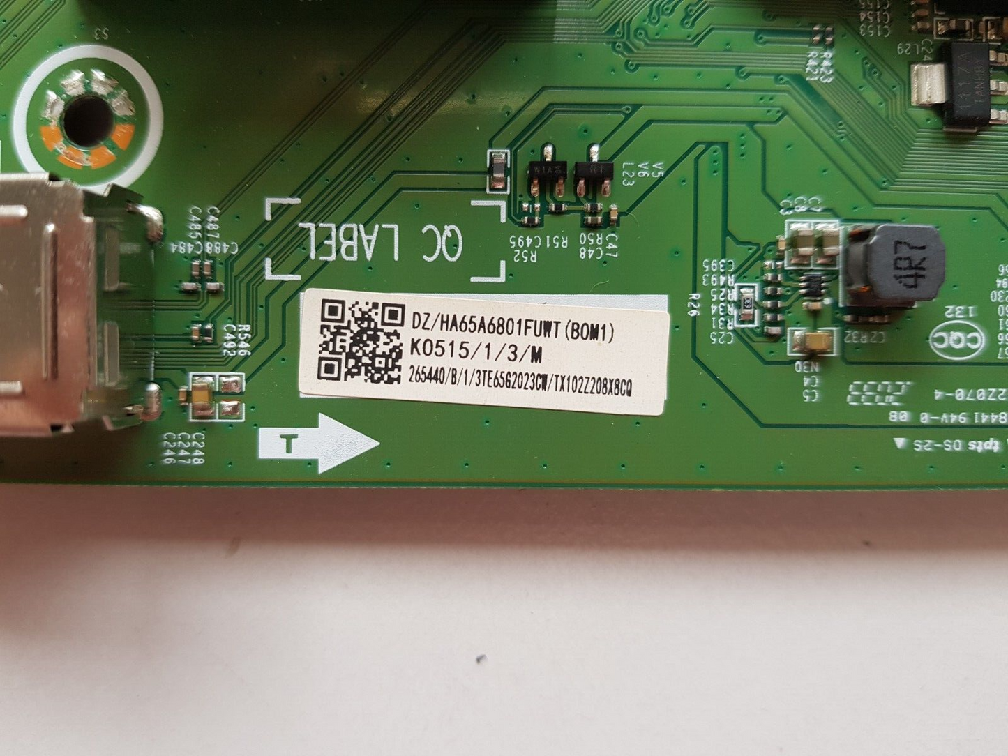 GENUINE HISENSE 65S8 MAIN BOARD RSAG7.820.9783 HA65A6801FUWT