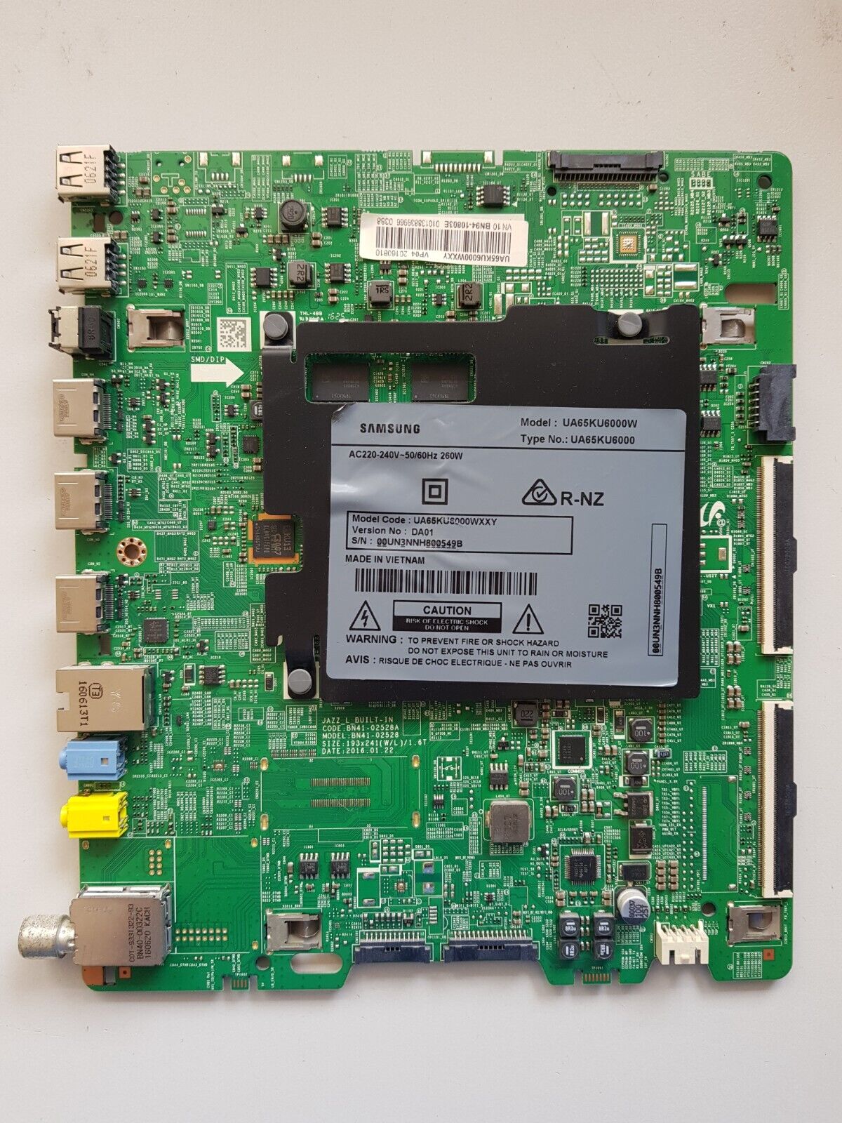 GENUINE SAMSUNG UA65KU6000WXXY (VER DA01) MAIN BOARD BN94-10803E BN41-02528A