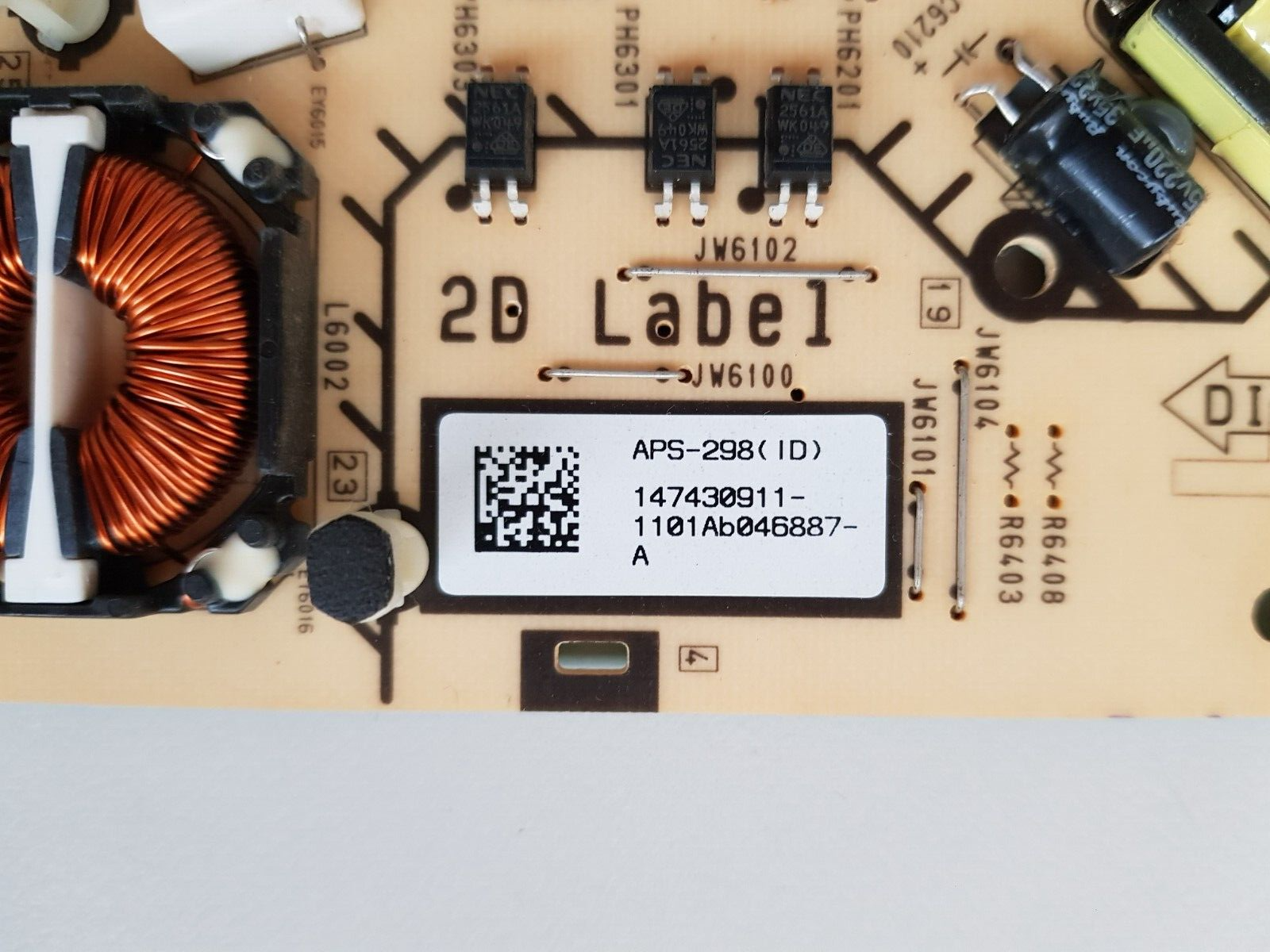 GENUINE SONY KDL46EX720 POWER SUPPLY BOARD G5 147430911 APS-298 1-883-917-11