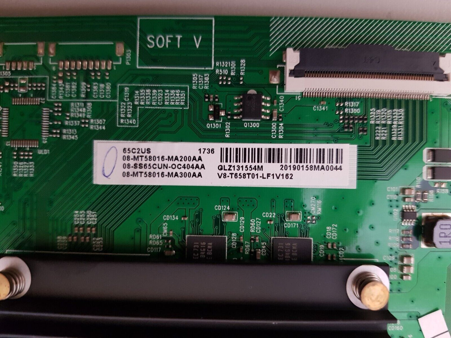 GENUINE TCL 65C2US MAIN BOARD 08-MT58016-MA200AA V8-T658T01-LF1V162 MT58CU