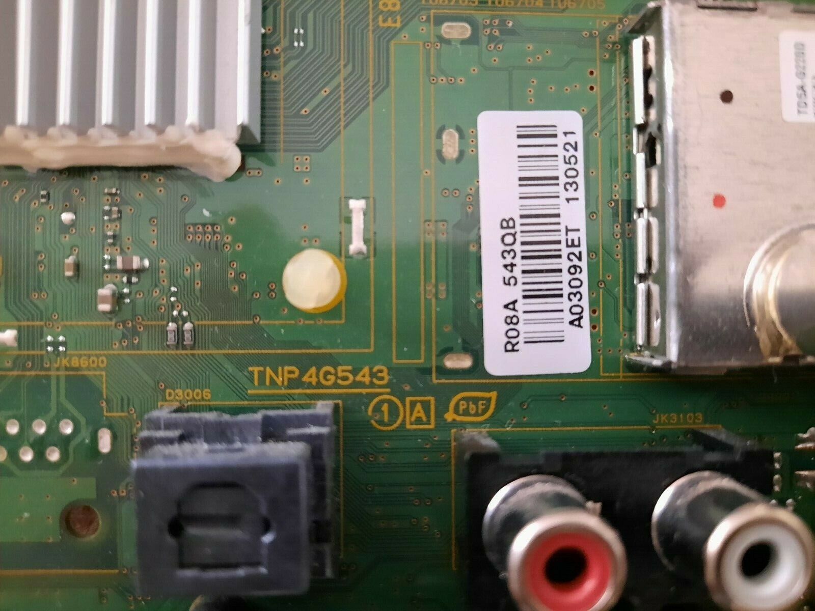 GENUINE PANASONIC THL50EM6A Main Board - TNP4G543