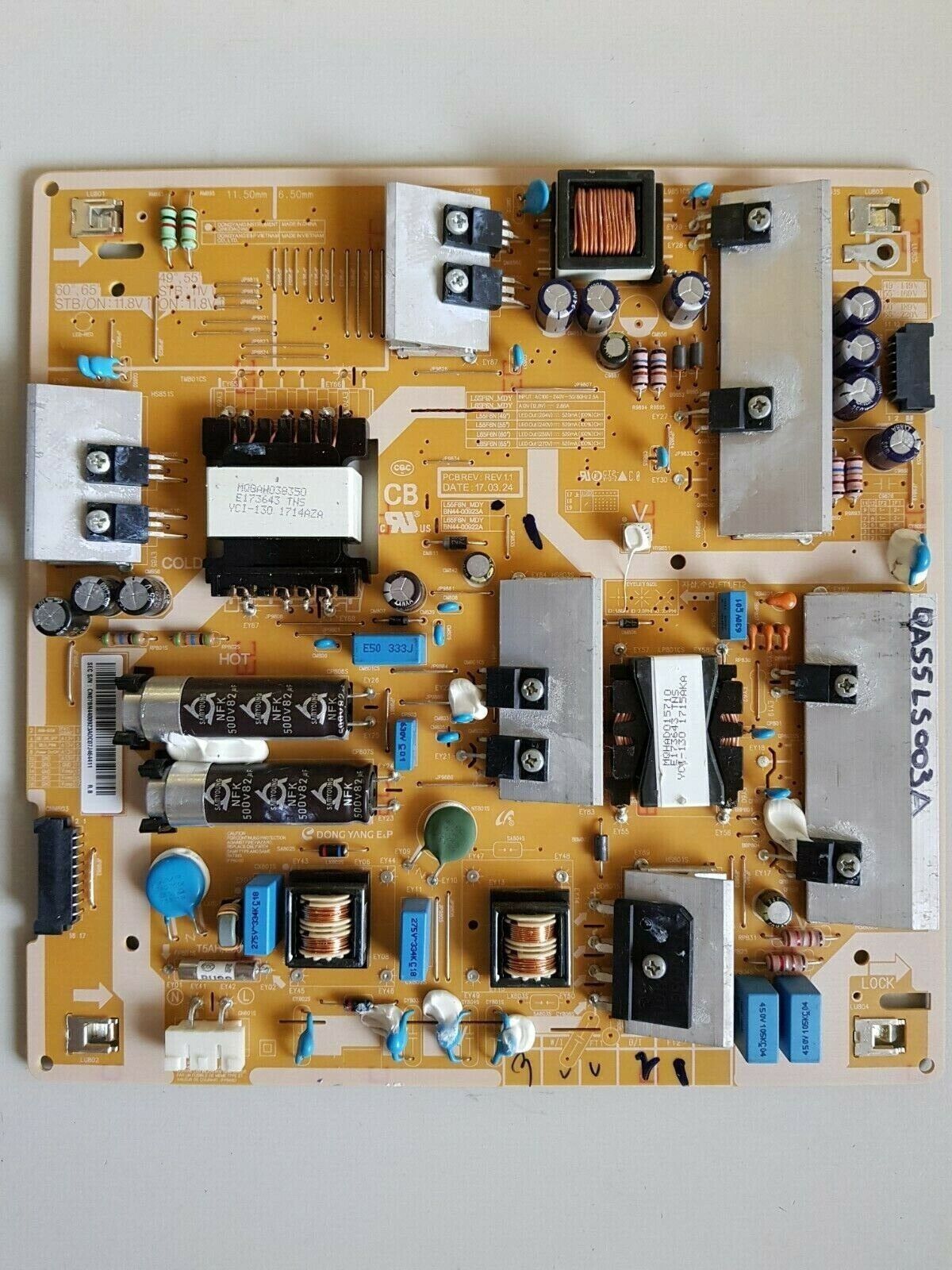 GENUINE SAMSUNG UA55LS003A POWER SUPPLY BOARD BN44-00923A L55F6N-MDY