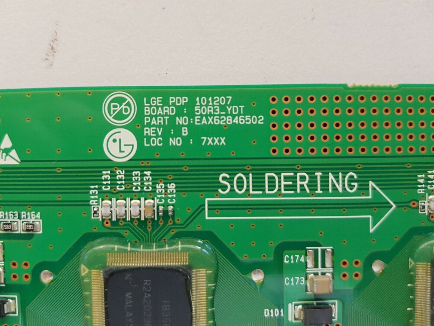 GENUINE LG 50PZ570 Y-DRIVER TOP BOARD EBR69839104 EAX62846502
