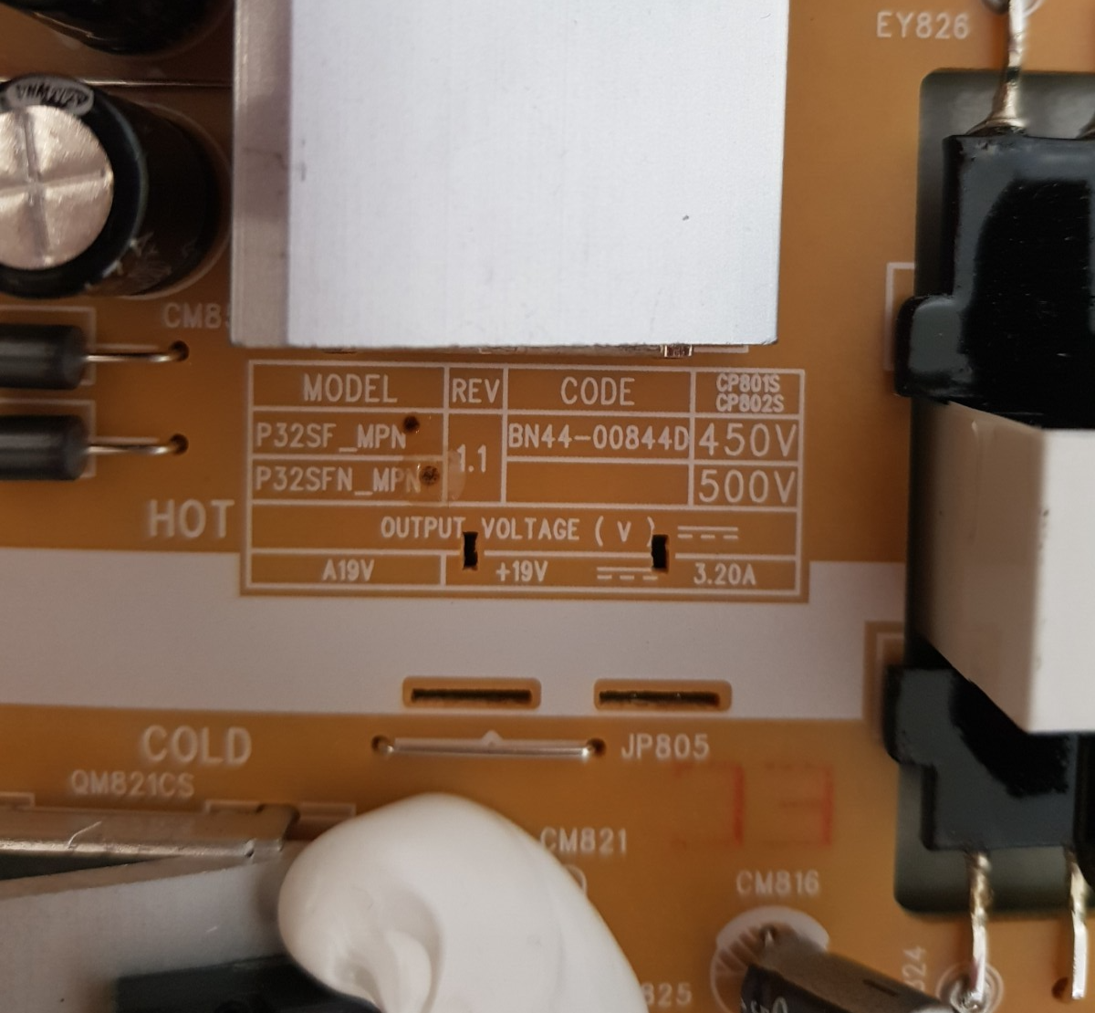 GENUINE SAMSUNG POWER SUPPLY BOARD BN44-00844D