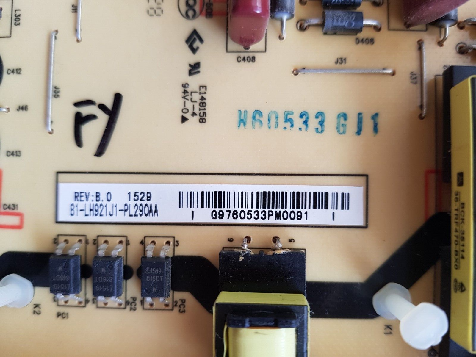 GENUINE TCL U50E5800FS POWER SUPPLY BOARD 40-LH9211-PWB1XG 81-LH921J1-PL290AA