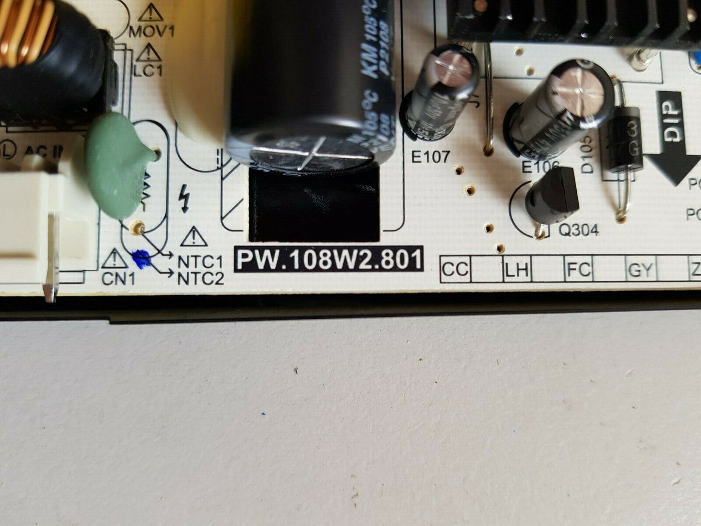 GENUINE BAUHN ATV50UHDG-0521 POWER SUPPLY BOARD PW.108W2.801