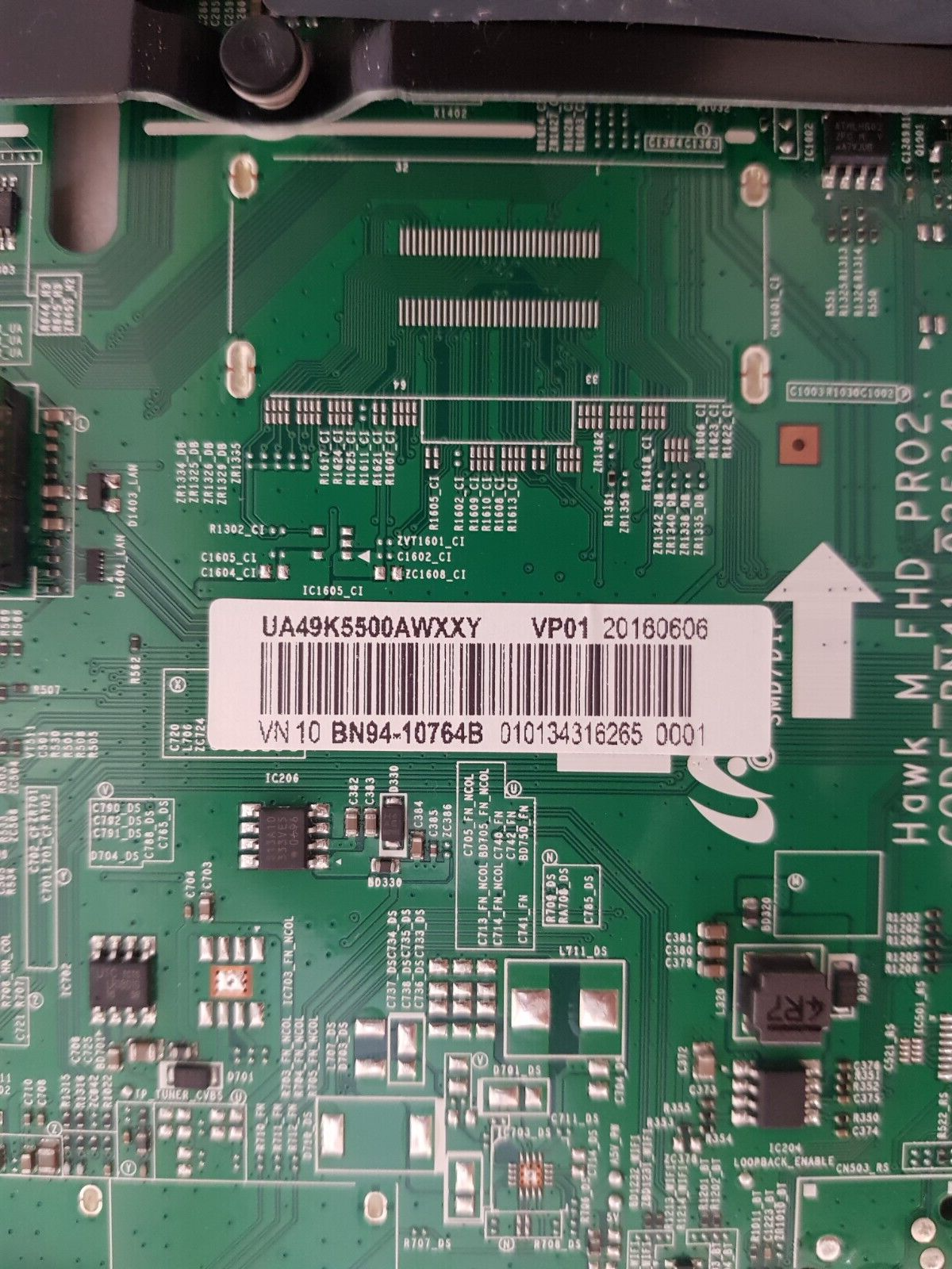 GENUINE SAMSUNG UA49K5500AWXXY (VER CA01) MAIN BOARD BN94-10764B BN41-02534B