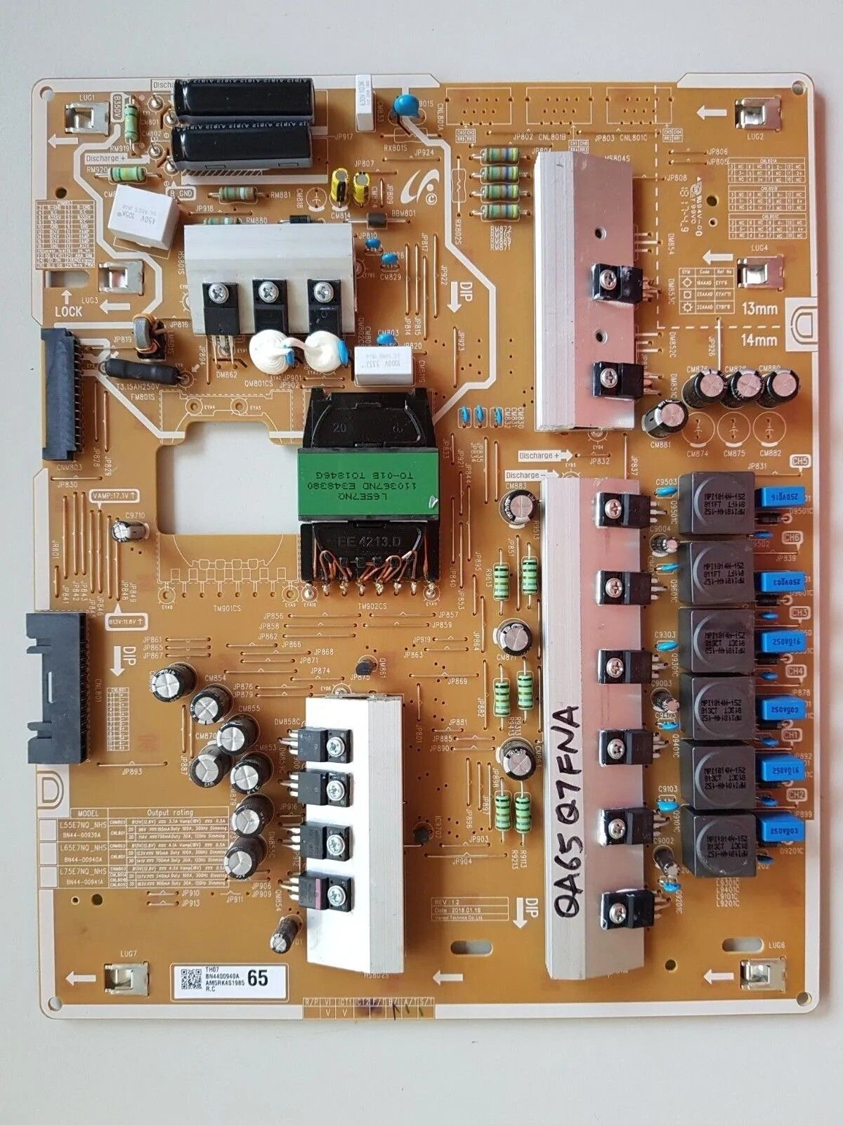 GENUINE SAMSUNG QA65Q7FNA POWER SUPPLY BOARD BN44-00940A L65E7NQ_NHS