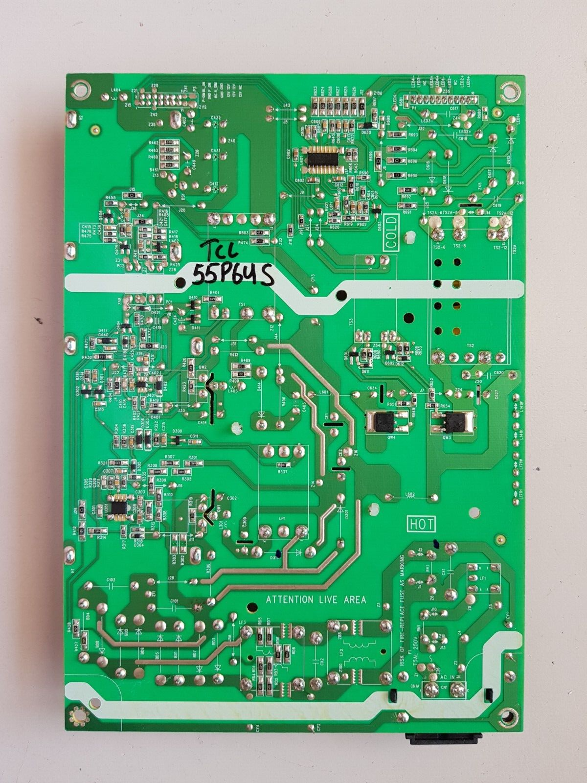 GENUINE TCL 55P6US POWER SUPPLY BOARD 08-L141WA2-PW200AA 40-L141W4-PWC1CG