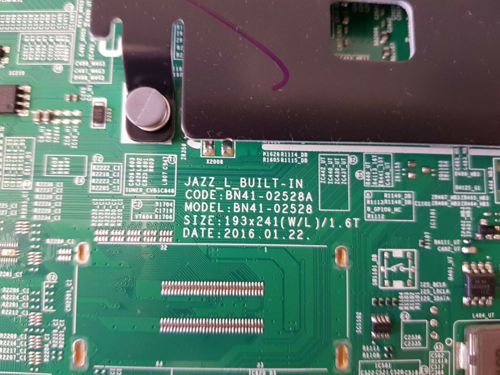 GENUINE SAMSUNG UA65KU7500 (VER-AA01) MAIN BOARD BN94-10979C BN41-02528A