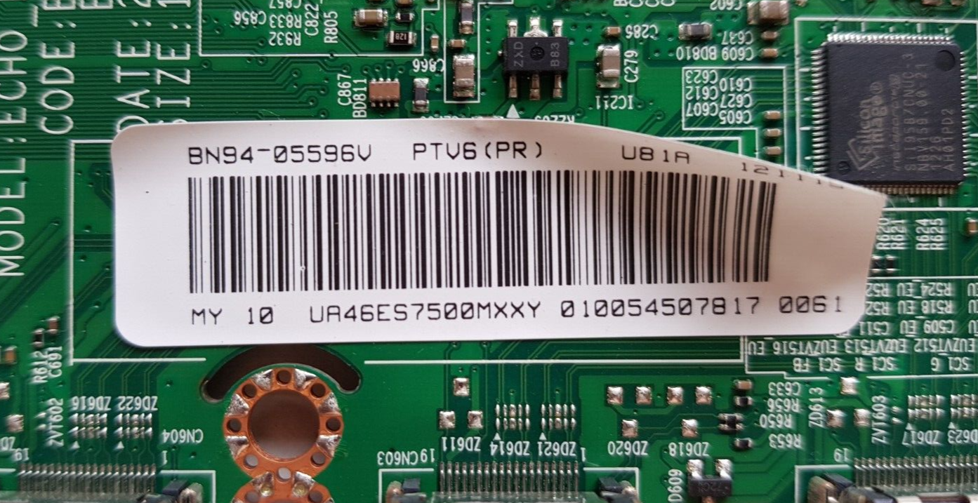 GENUINE SAMSUNG UA46ES7500MXXY (VER TS02) MAIN BOARD BN94-05596V