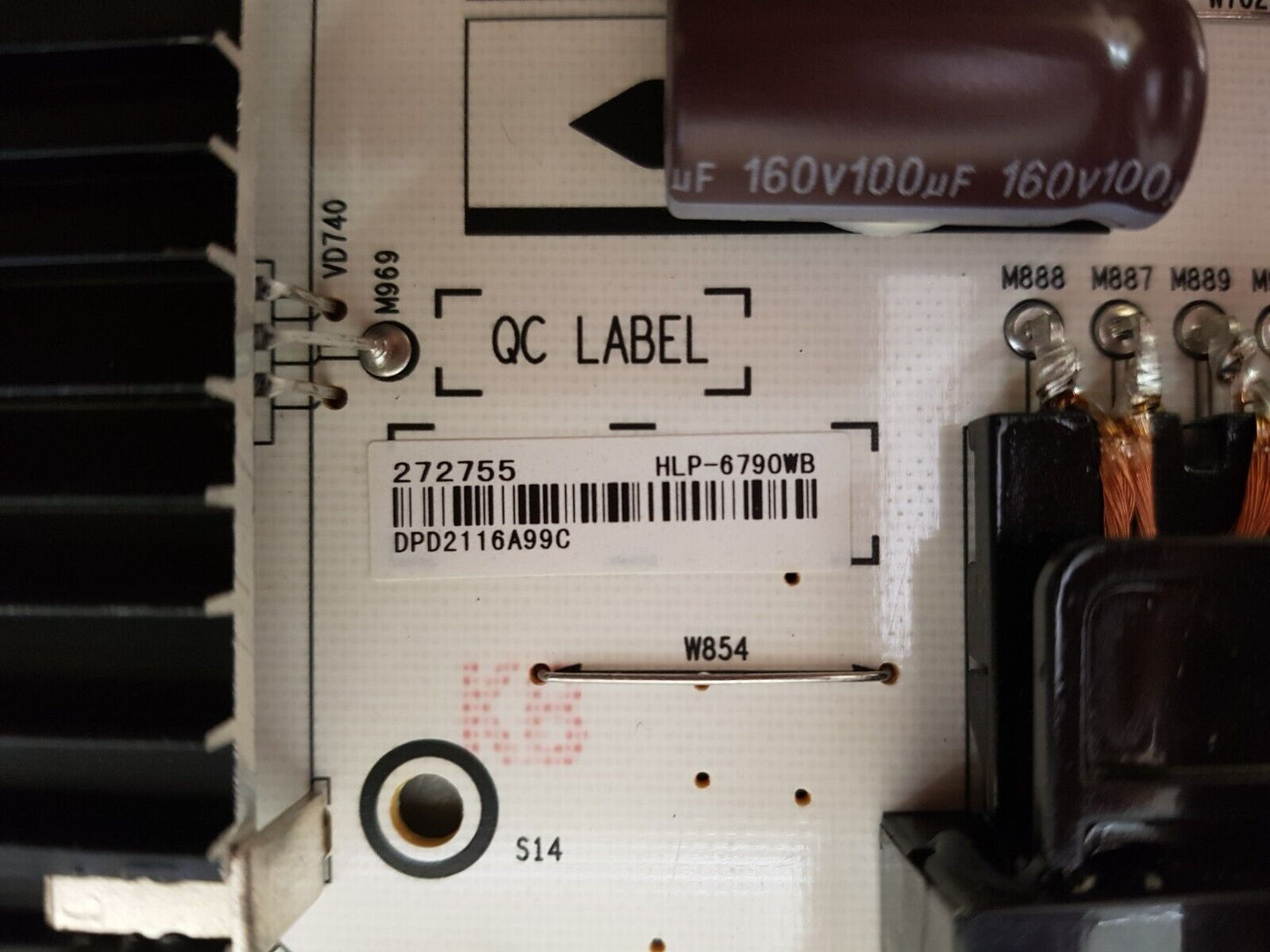 GENUINE HISENSE 65SX POWER SUPPLY BOARD RSAG7.820.9067 HLP-6790WB