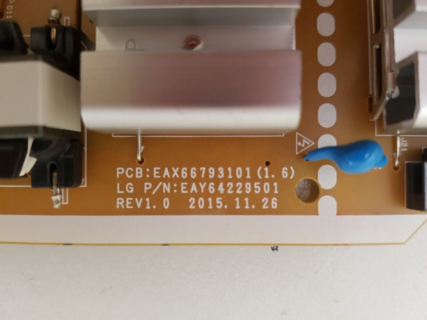 GENUINE LG 43LH600T POWER SUPPLY BOARD EAY64229501 LGP43DI-16CH1 EAX66793101 1.6