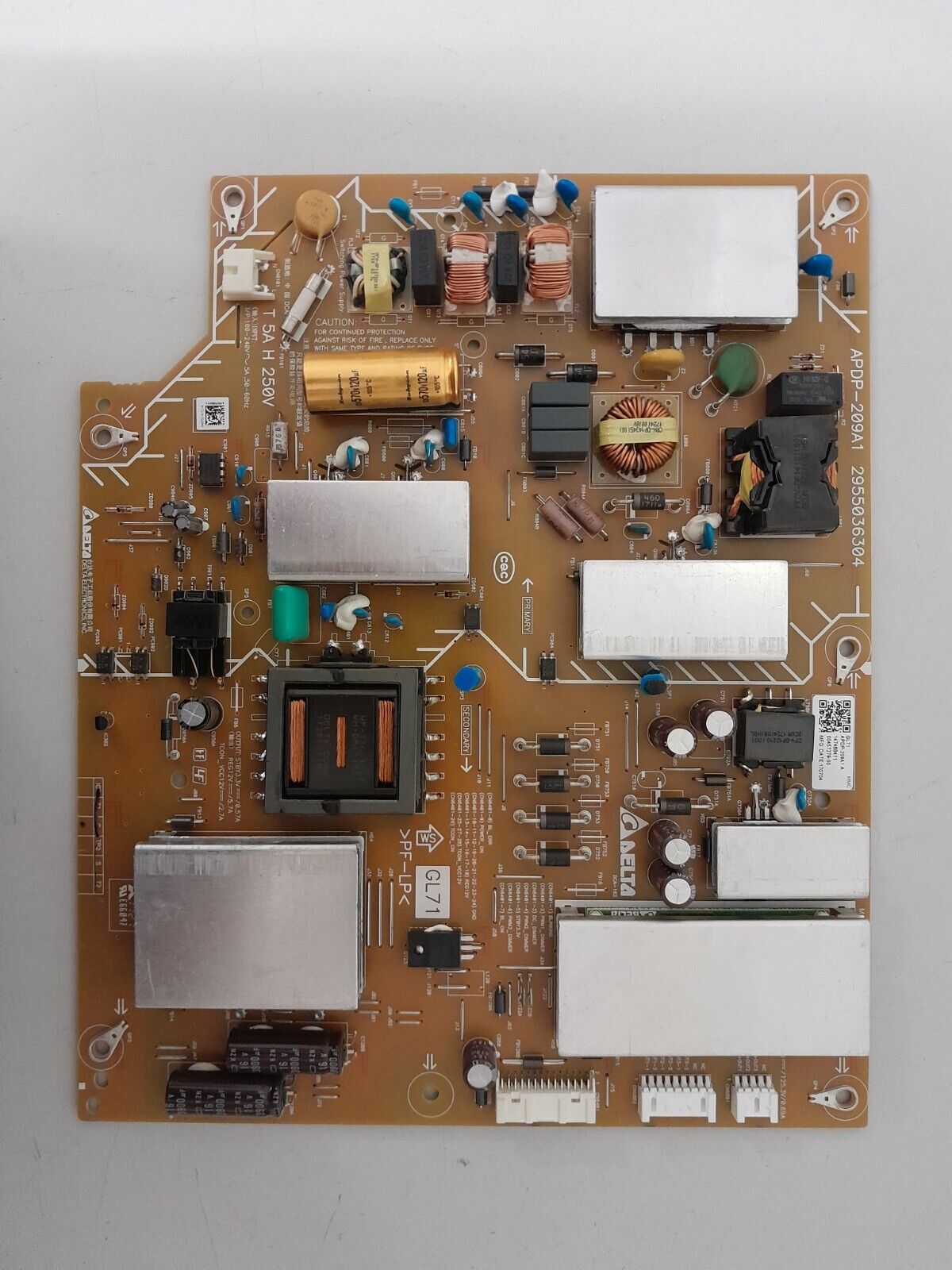 GENUINE SONY KD- 55X8500E POWER SUPPLY BOARD GL71 APDP-209A1 2955036304