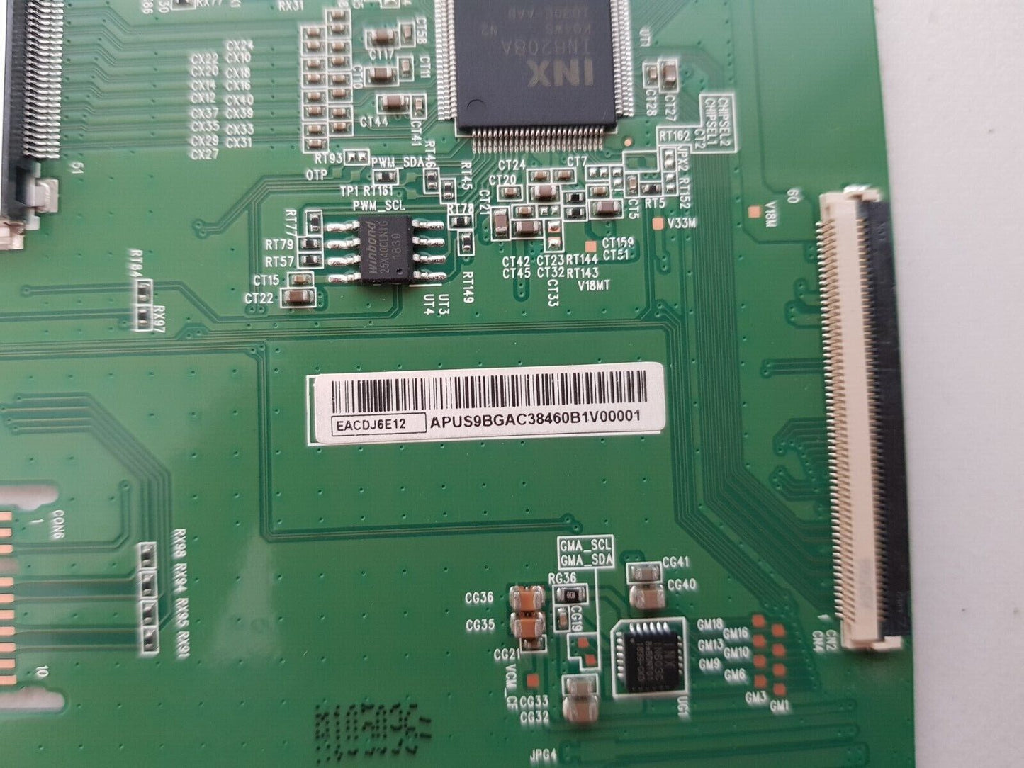 GENUINE TCL 50P4US TCON BOARD EACDJ6E12 APUS9BGAC38460B1V00001