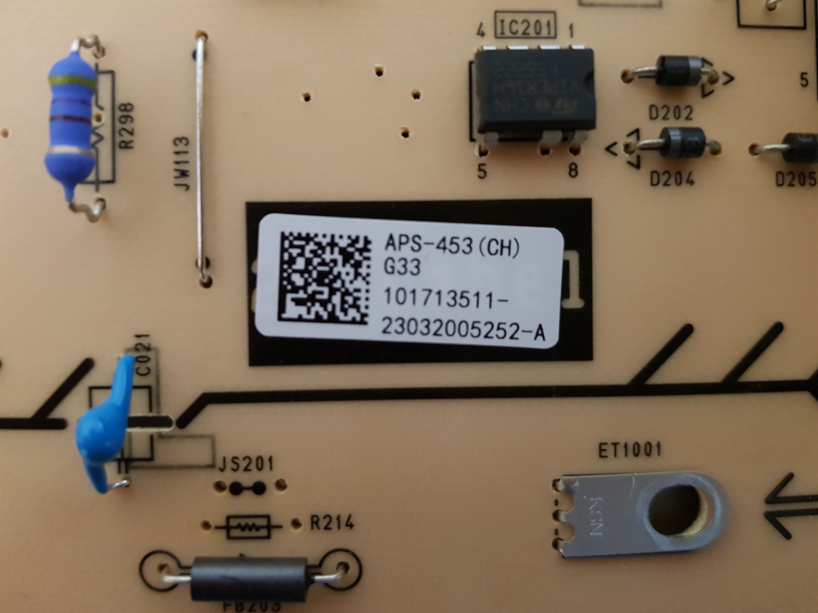 GENUINE SONY XR- 75X90L POWER SUPPLY BOARD G33 101668911 APS-453 101713511