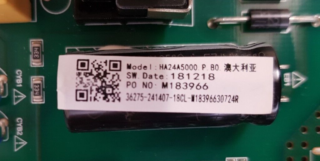 GENUINE HISENSE 24P2 MAIN BOARD HA24A5000 TP.MS3663S.PA502