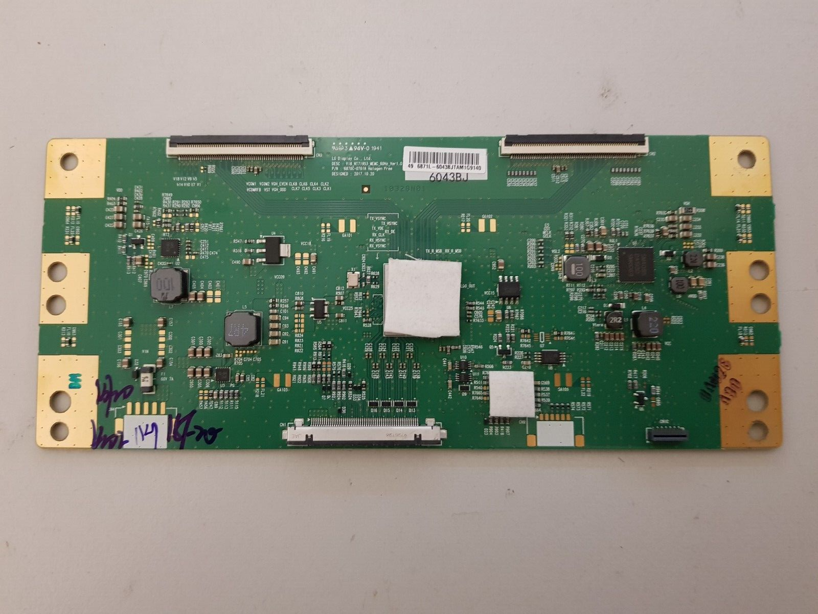 GENUINE SONY  KD- 49X8000G TCON BOARD 6871L-6043B