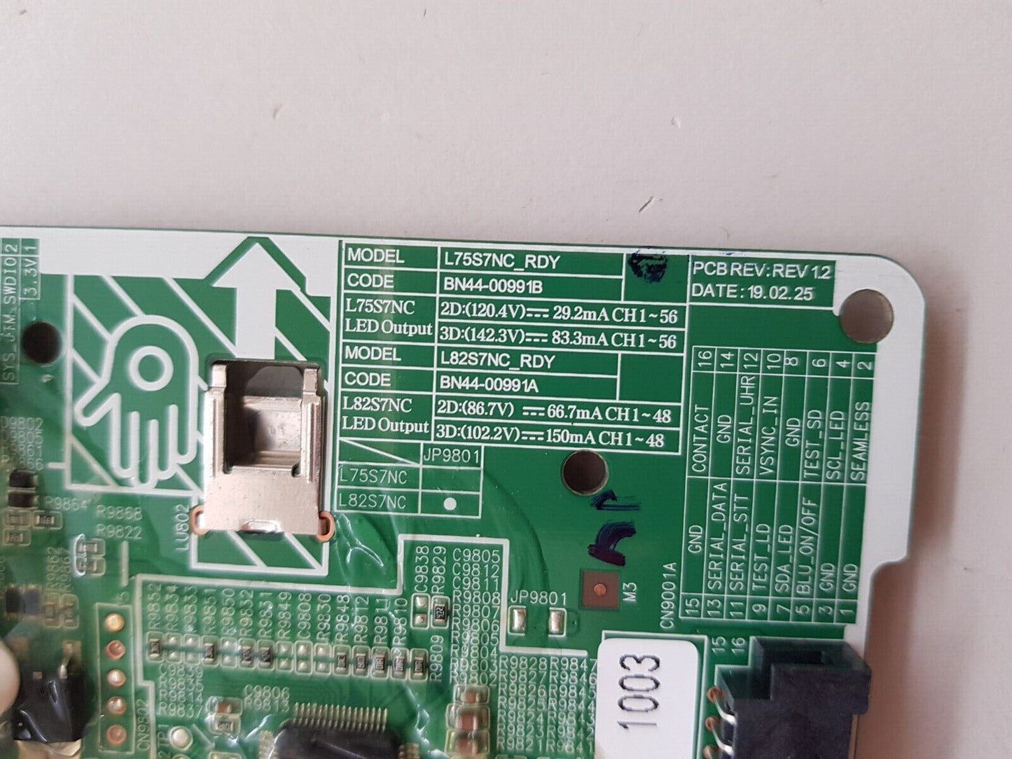 GENUINE SAMSUNG QA75Q75RAW LED DRIVE BOARD BN44-00991B L75S7NC-RDY