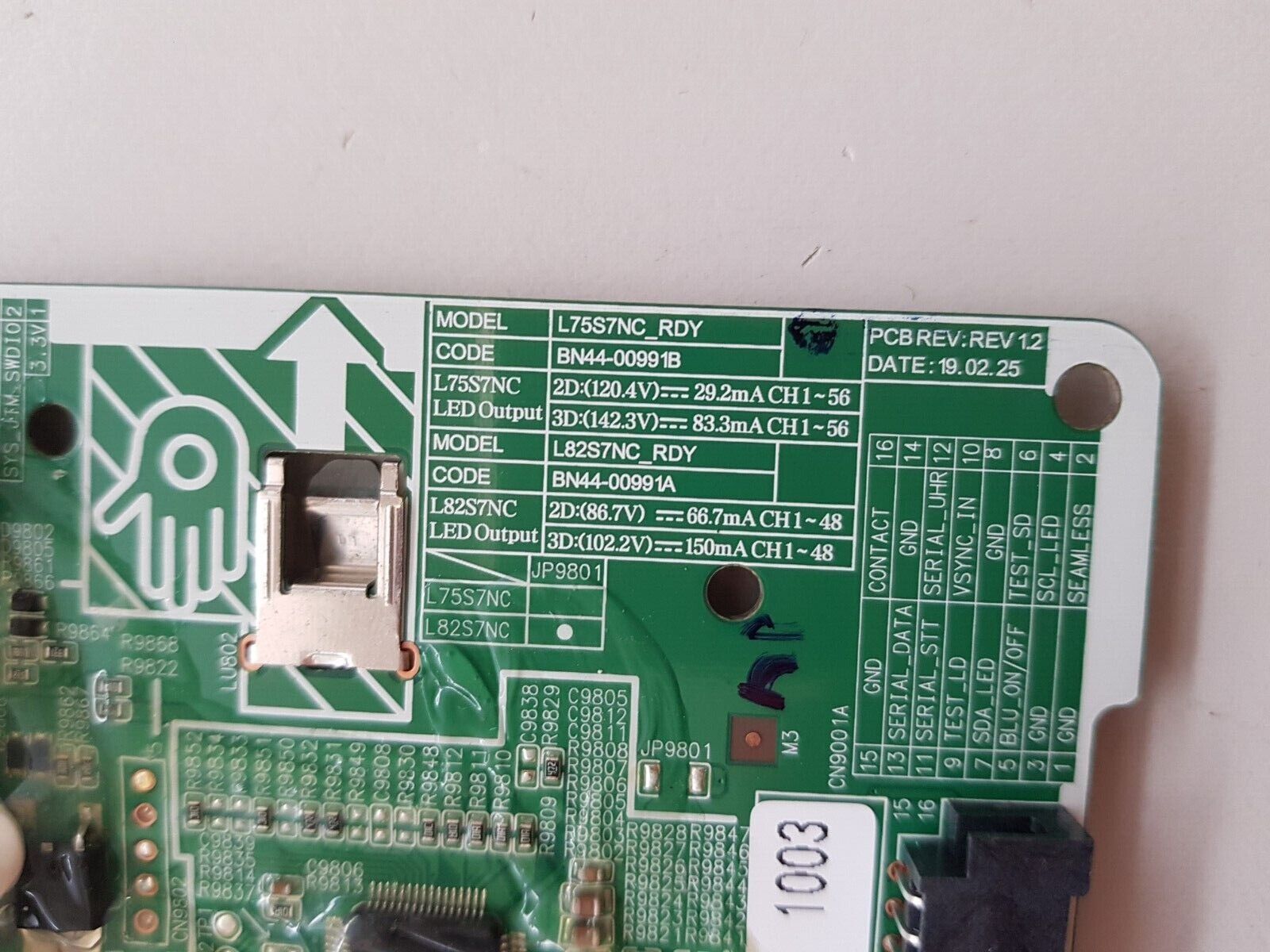 GENUINE SAMSUNG QA75Q75RAW LED DRIVE BOARD BN44-00991B L75S7NC-RDY