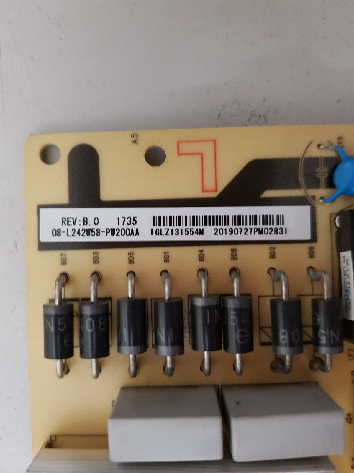 GENUINE TCL 65C2US POWER SUPPLY BOARD 40L202W8-PWB1CG 08-L242W58-PW200AA