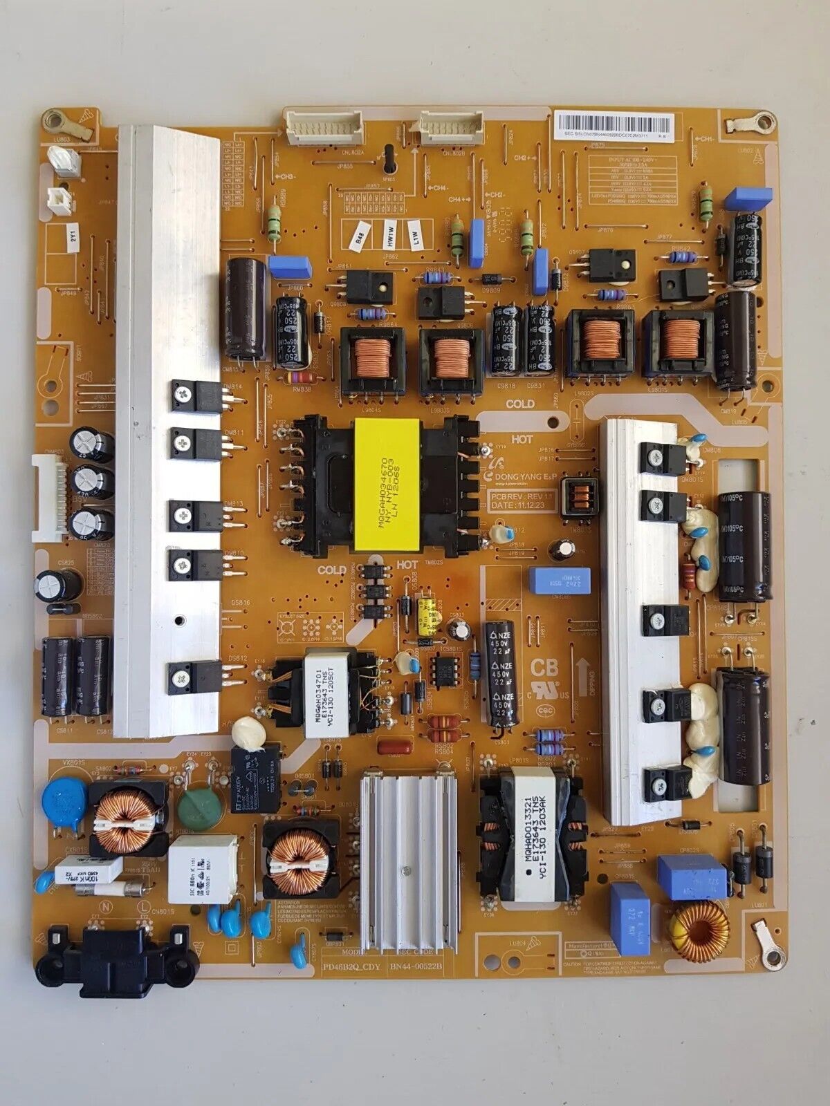 GENUINE SAMSUNG UA46ES7100 POWER SUPPLY BOARD BN44-00522B PD46B2Q_CDY