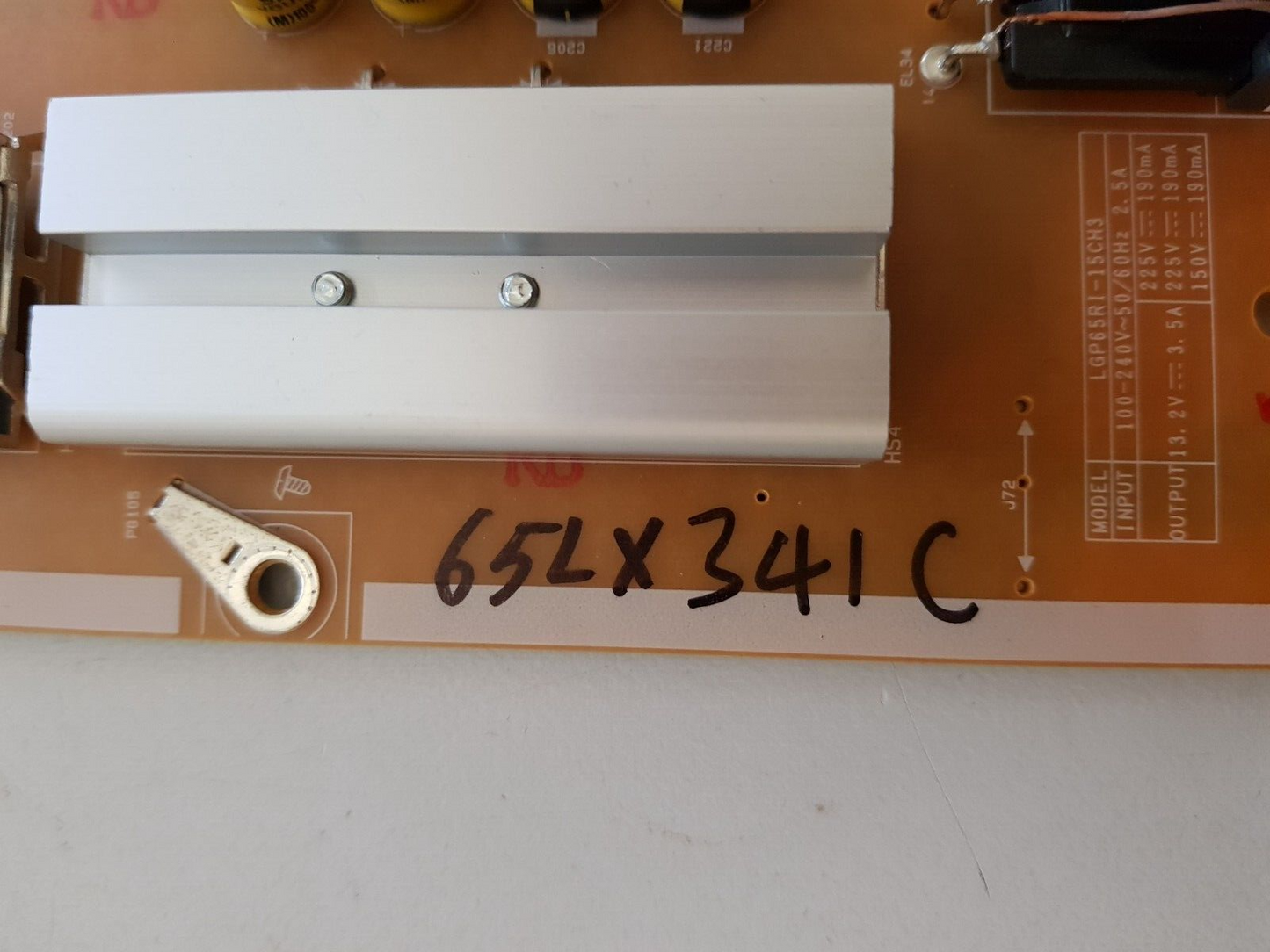 GENUINE LG 65LX341C POWER SUPPLY BOARD EAY63689201 EAX66163101(1.9)