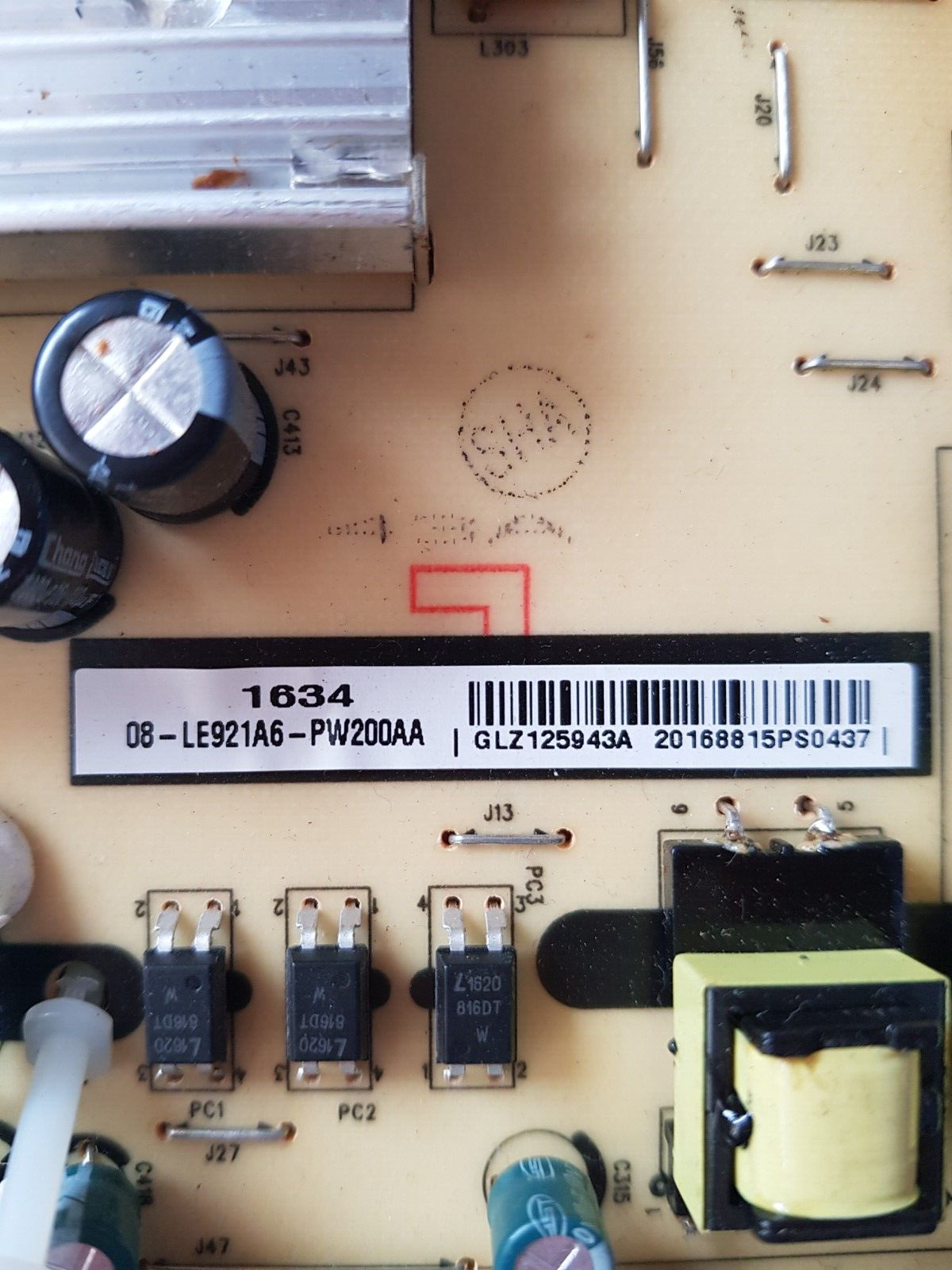 GENUINE TCL 55P1FS  POWER SUPPLY BOARD 40-LE9226-PWE1CG 08-LE921A6-PW200AA