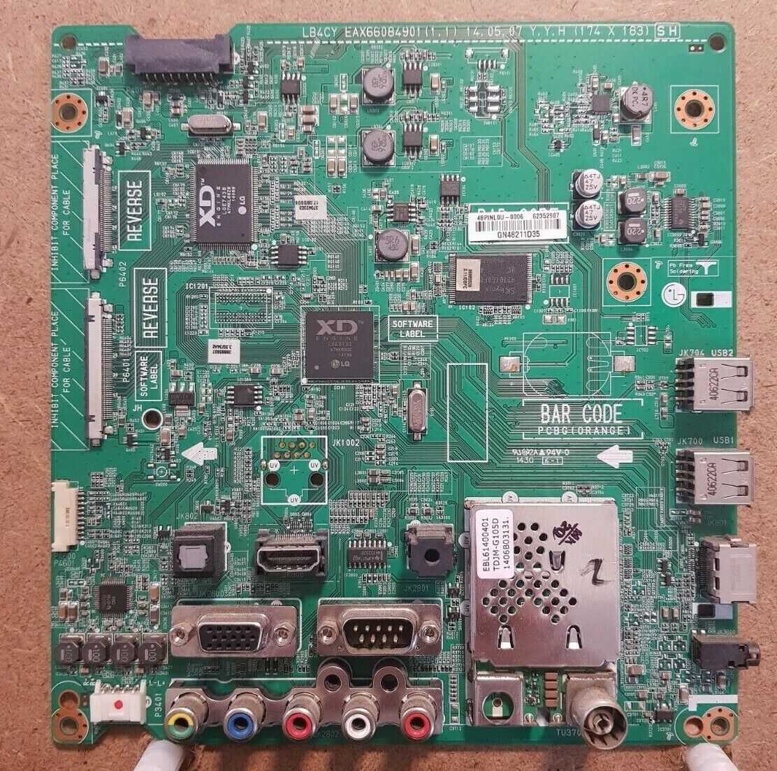 GENUINE LG 60LY340C Main Board - EAX66084901 (1.1)