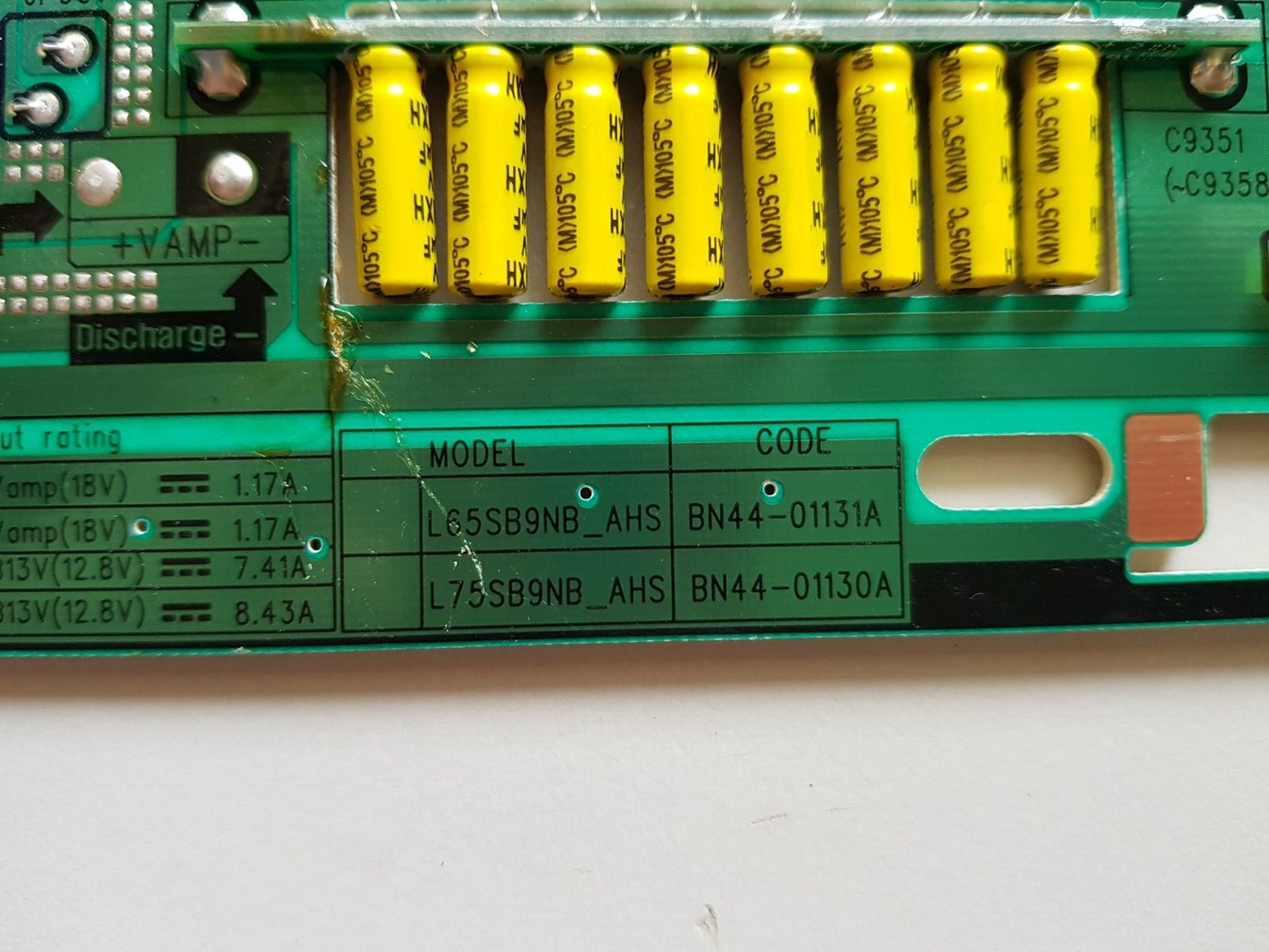 GENUINE SAMSUNG QA75QN800AW (VER CA01) POWER SUPPLY BOARD BN44-01130A