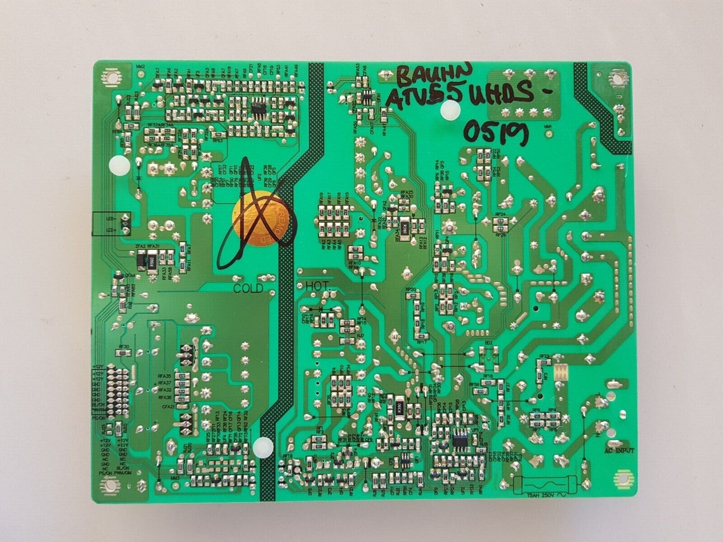 GENUINE BAUHN ATV55UHDS-0519 POWER SUPPLY BOARD MP160D-1MF 600-UA