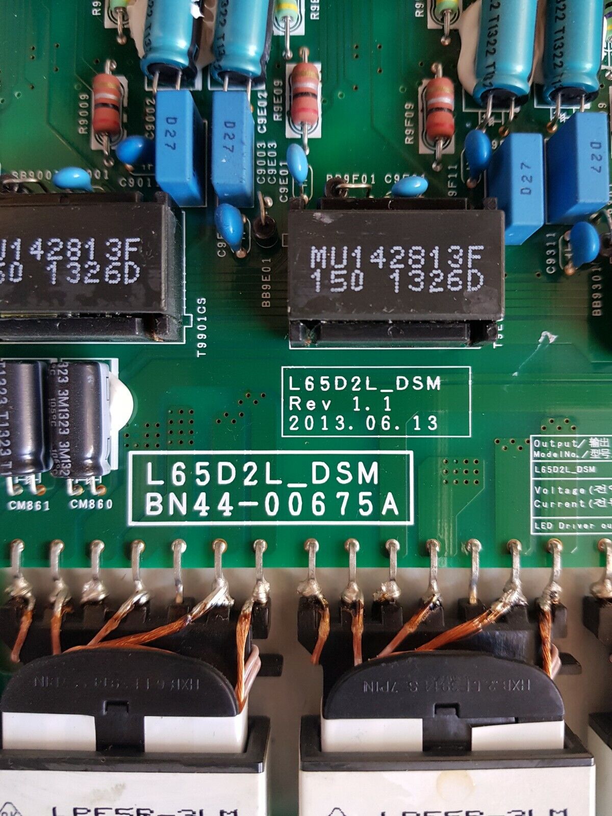 GENUINE SAMSUNG UA55F9000 POWER SUPPLY BOARD  BN44-00675A L65D21_DSM