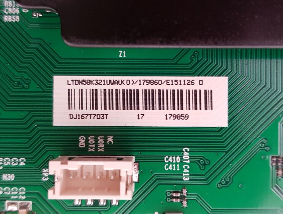 GENUINE HISENSE 58K321UW MAIN BOARD RSAG7.820.6135 LTDN58K321UWAU 179860 179859
