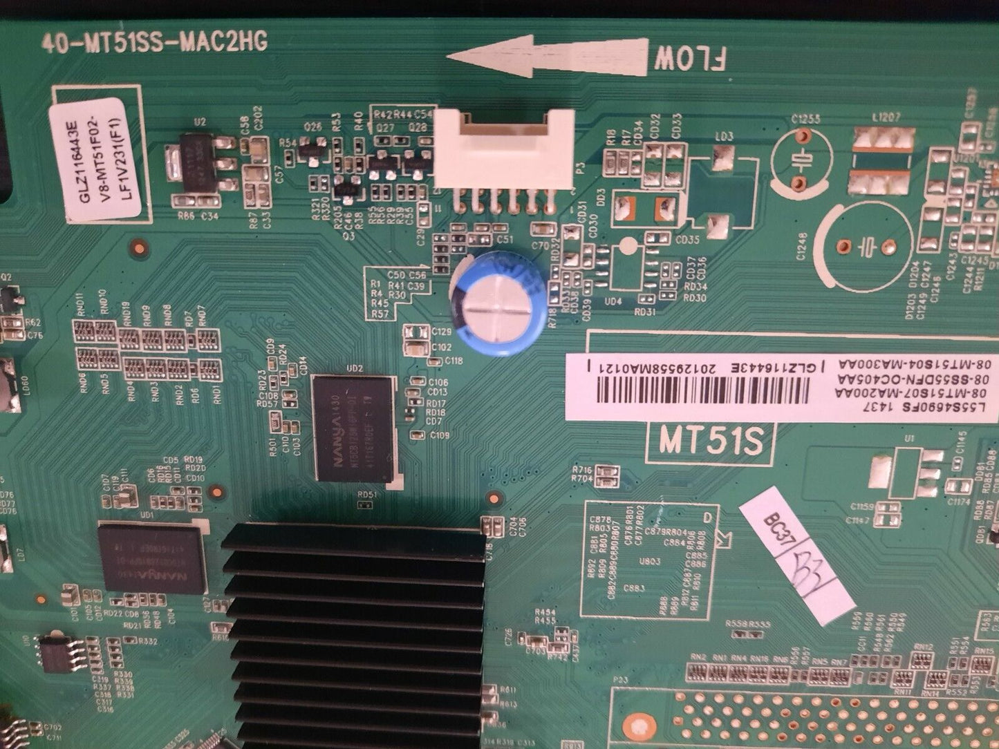 GENUINE THOMSON 55FZ5635 Main Board - 40-MT51SS-MAC2HG