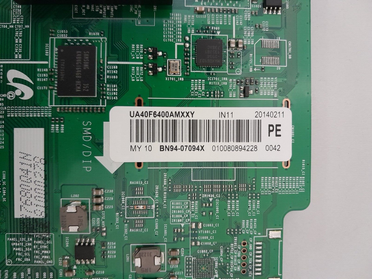 GENUINE SAMSUNG UA40F6400 (VER-UU04) MAIN BOARD BN94-07094X