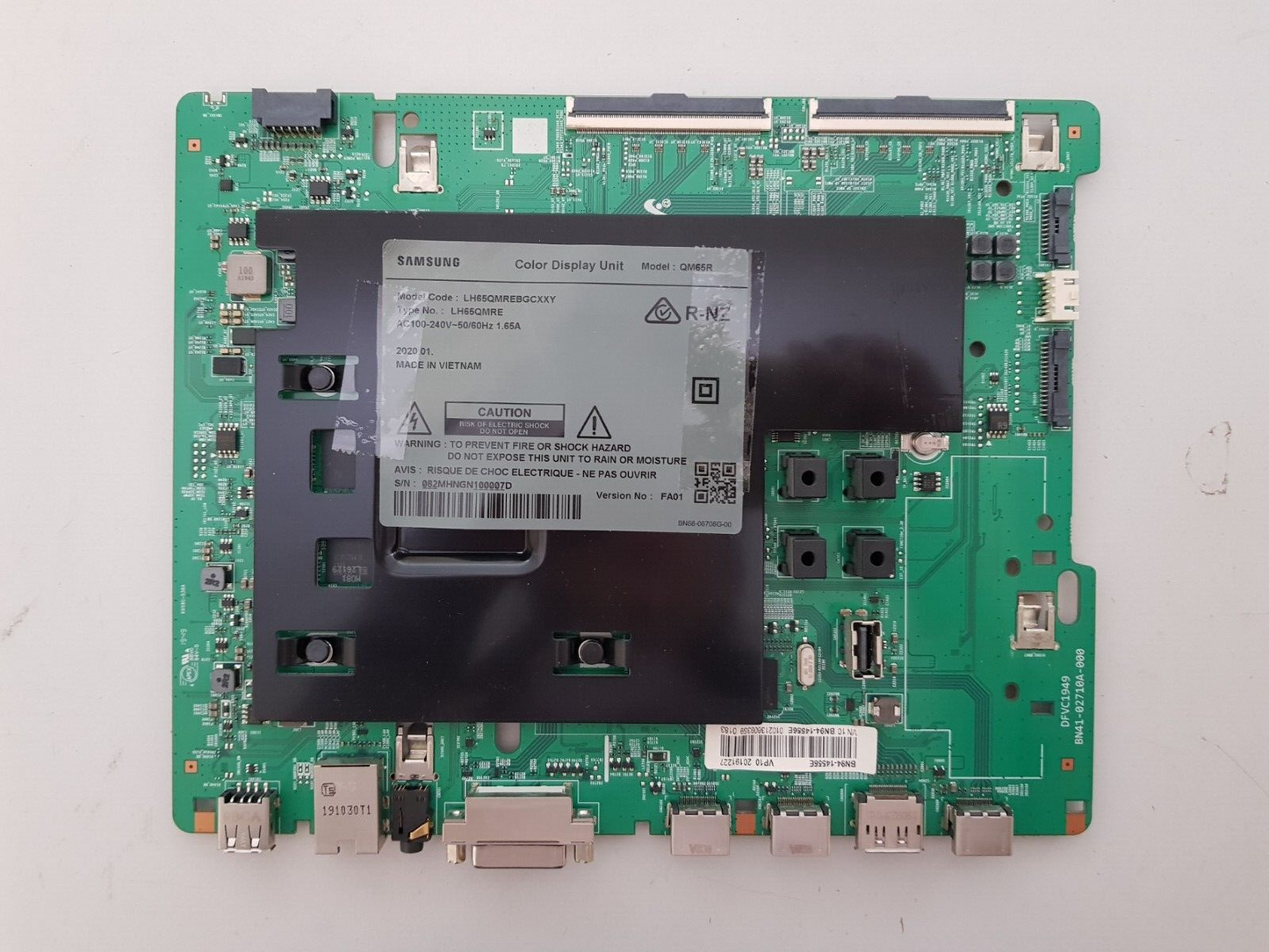 GENUINE SAMSUNG LH65QMREBGCXXY VER FA01 DISPLAY MONITOR  MAIN BOARD BN94-14555E