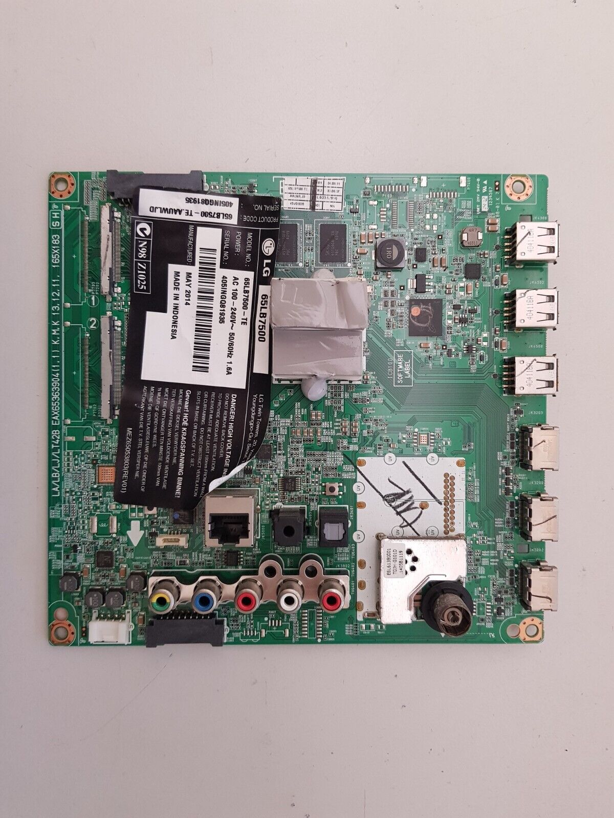 GENUINE LG 65LB7500-TE.AAUWLJD MAIN BOARD EAX65363904 (1.1) 62951802