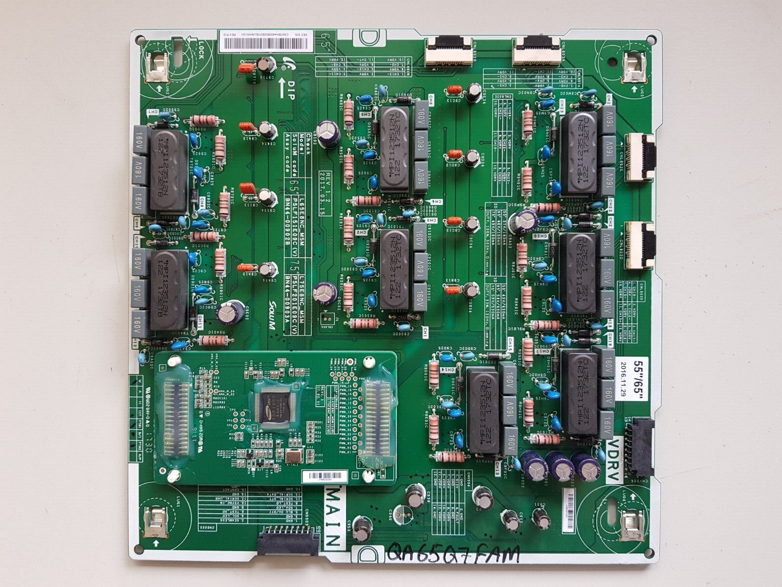 GENUINE SAMSUNG QA65Q7FAMW LED DRIVE BOARD BN44-00902B L65E8NC_MSM PSLF151E09C