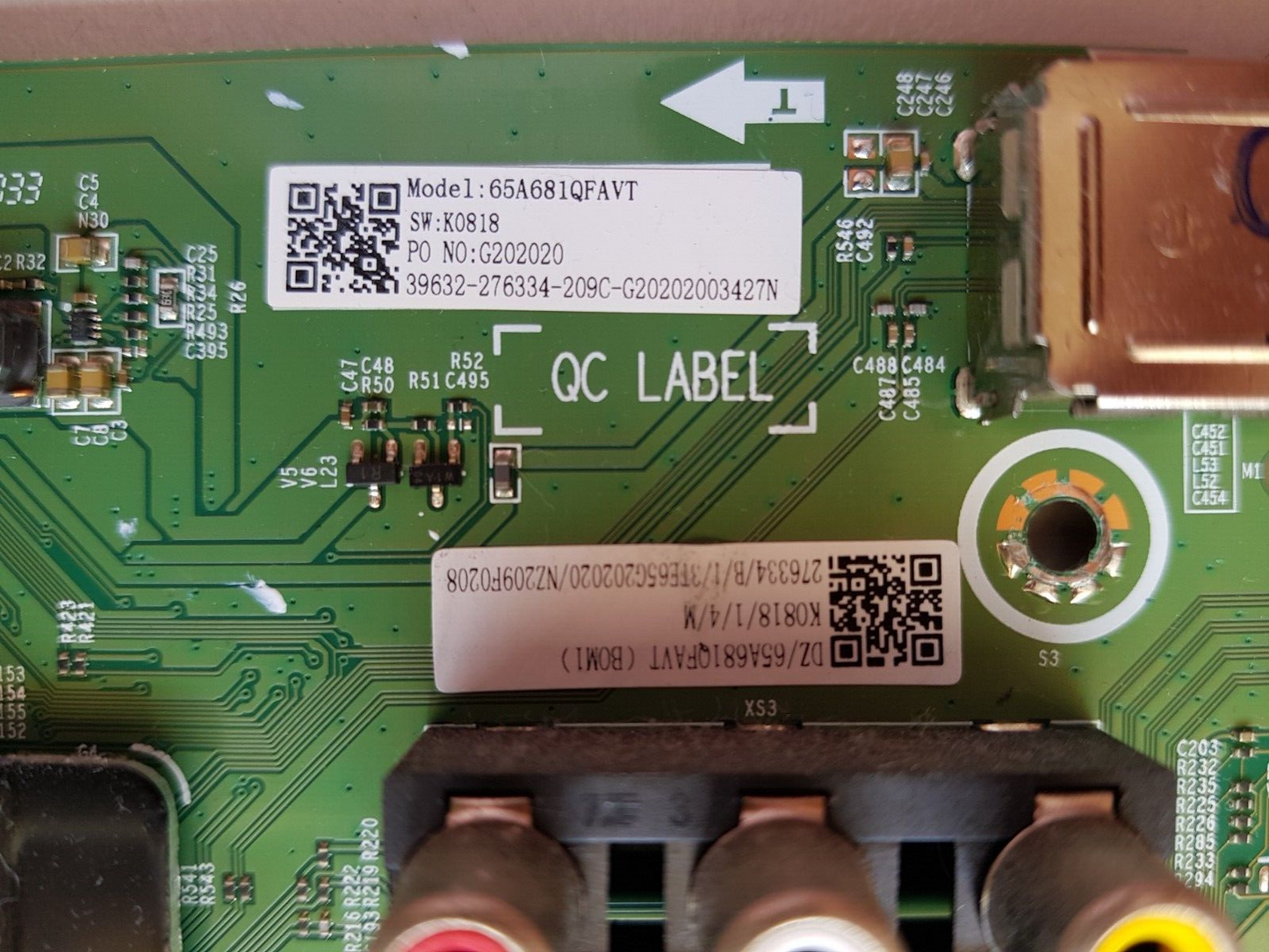 GENUINE HISENSE 65Q7 MAIN BOARD RSAG7.820.9783 65A681QFAVT