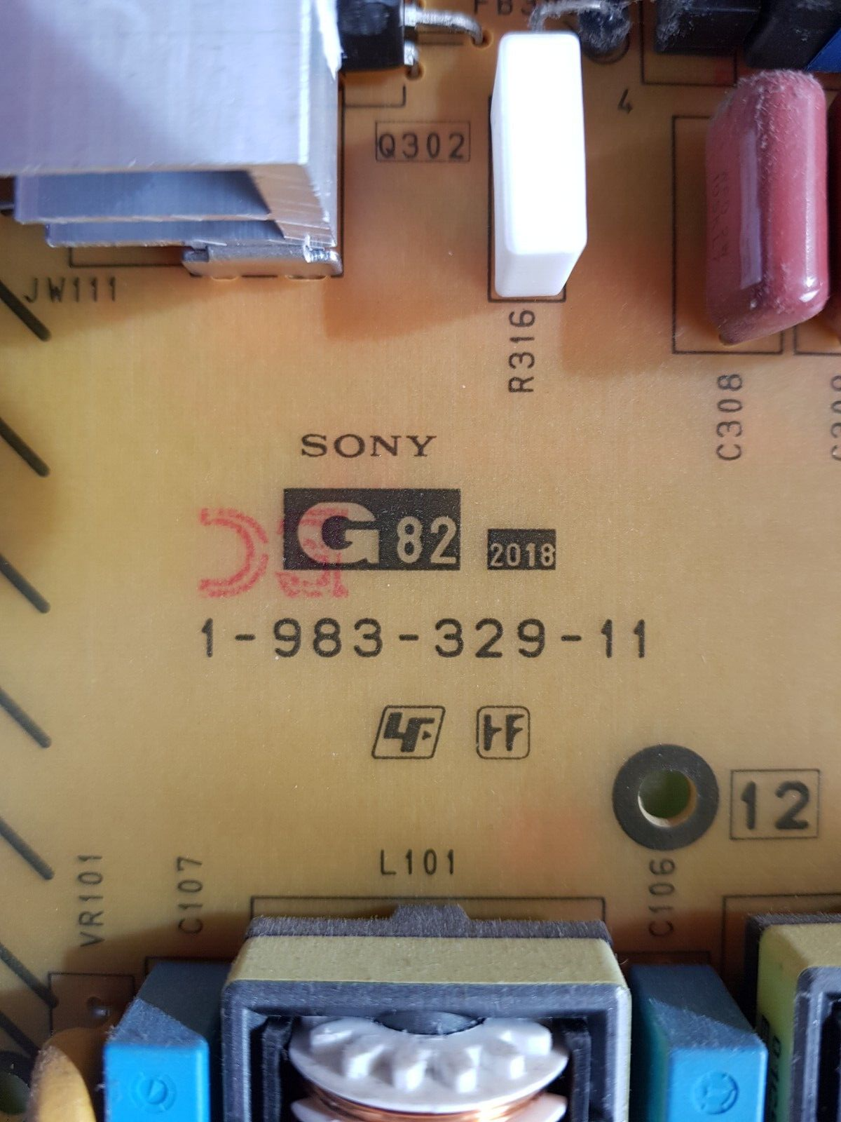 GENUINE SONY KD 55X9000F POWER SUPPLY BOARD G82 APS-419 147471511 1-983-329-11