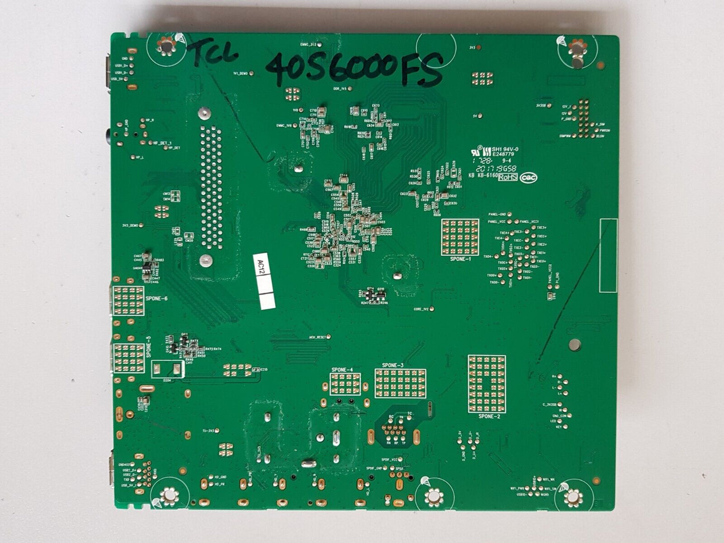 GENUINE TCL 40S6000FS MAIN BOARD GFZ130813B T8-40AU4A-MA1 40-MT565S1-MAC2LG
