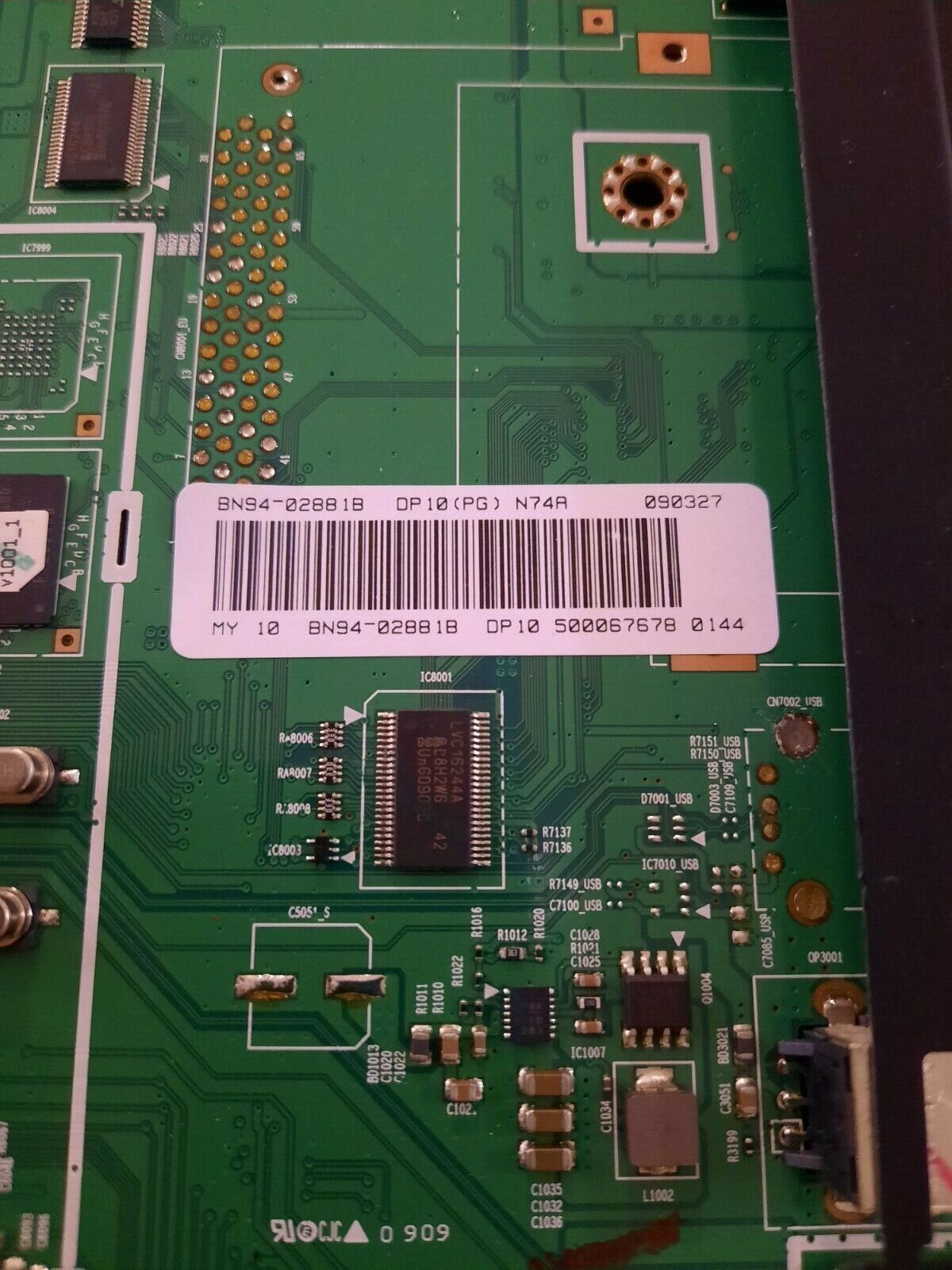 GENUINE SAMSUNG UA46B6000 Main Board - BN94-02881B BN44-01190A