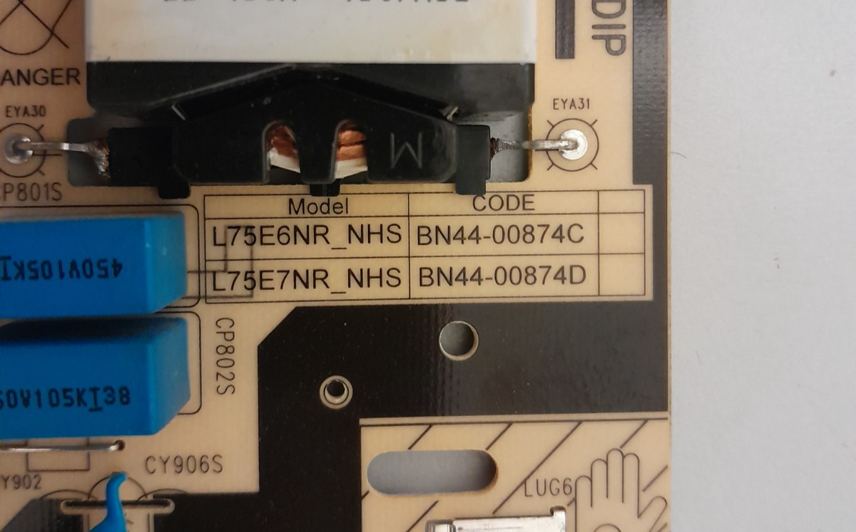 GENUINE SAMSUNG UA75NU7100 POWER SUPPLY BOARD BN44-00874C L75E6NR_NHS
