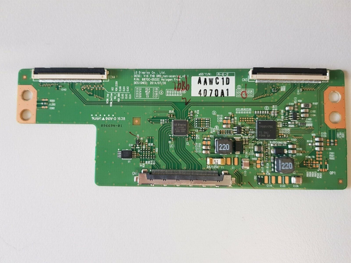 GENUINE LG 43SM5B-BD T-CON BOARD 6871L-4070A 6870C-0532C